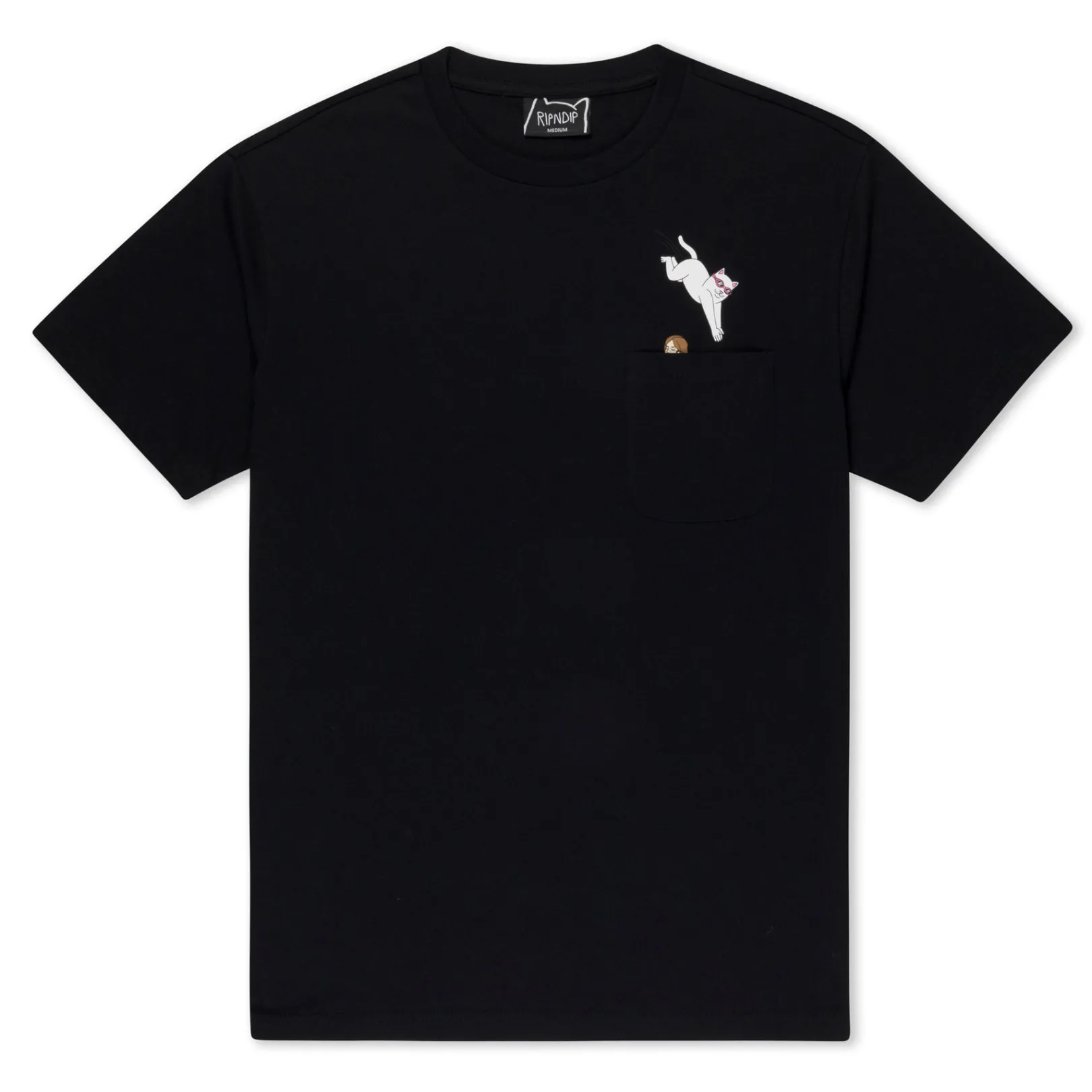 Jumpin In Pocket Tee (Black)<Ripndip Flash Sale