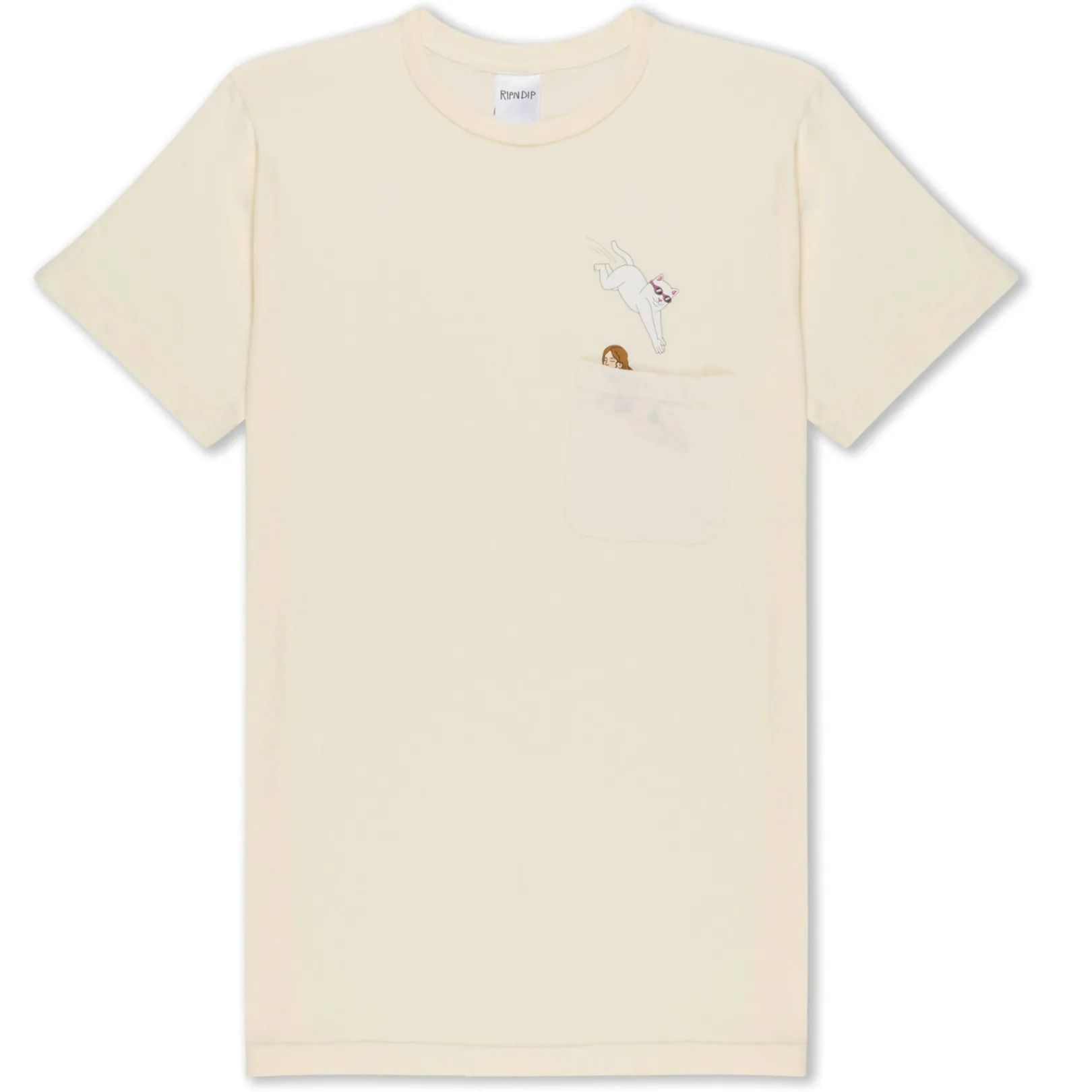 Jumpin In Pocket Tee (Natural)<Ripndip Shop