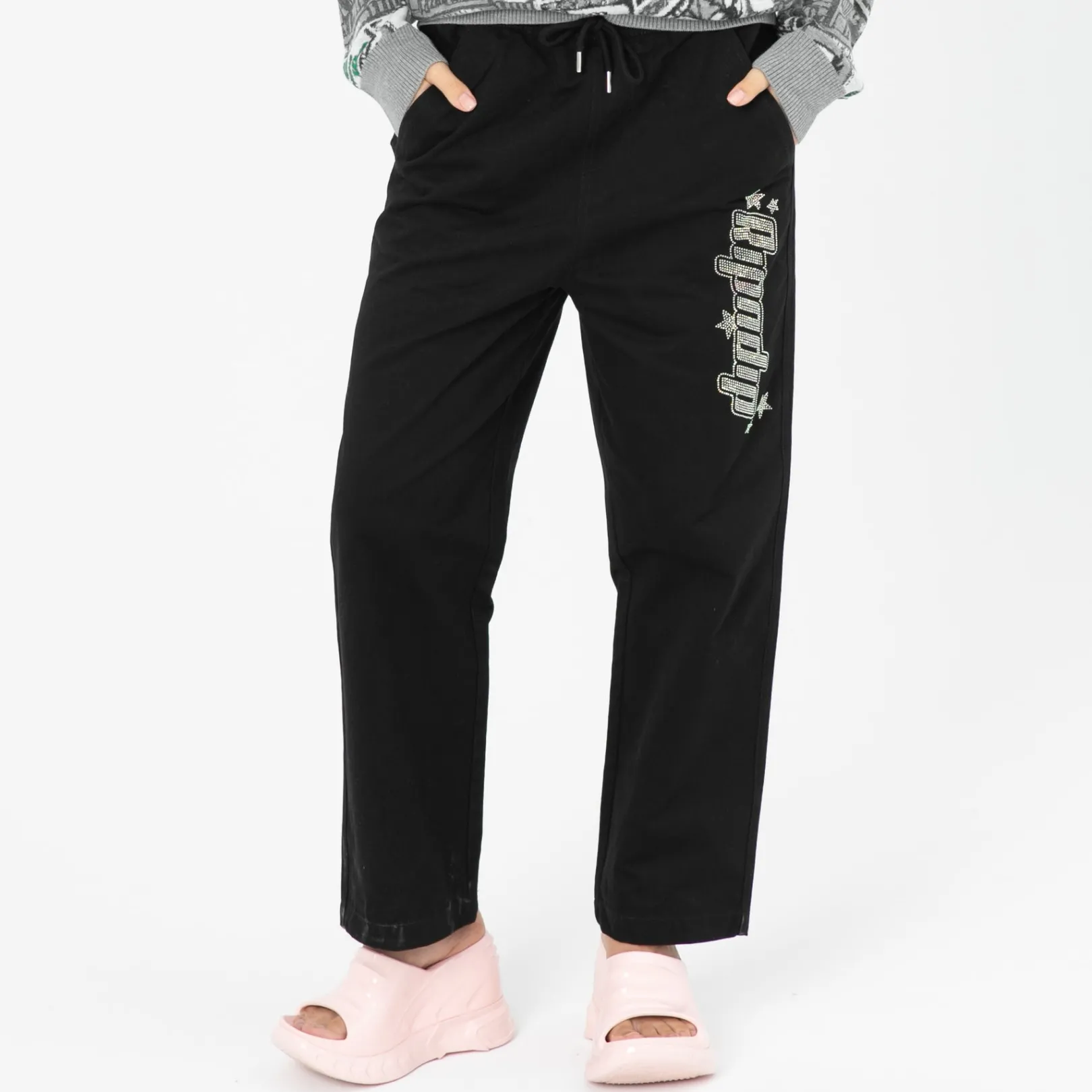 Kawaii Nerm Wide Leg Pants (Black)<Ripndip Shop