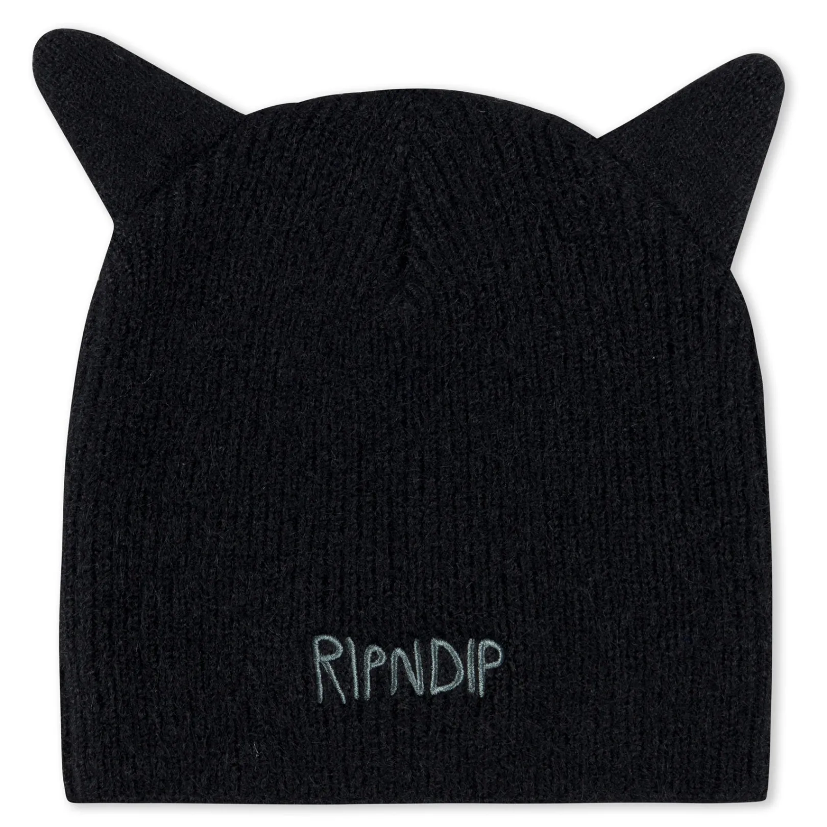 Kitty Ears Mohair Beanie (Black)<Ripndip Flash Sale