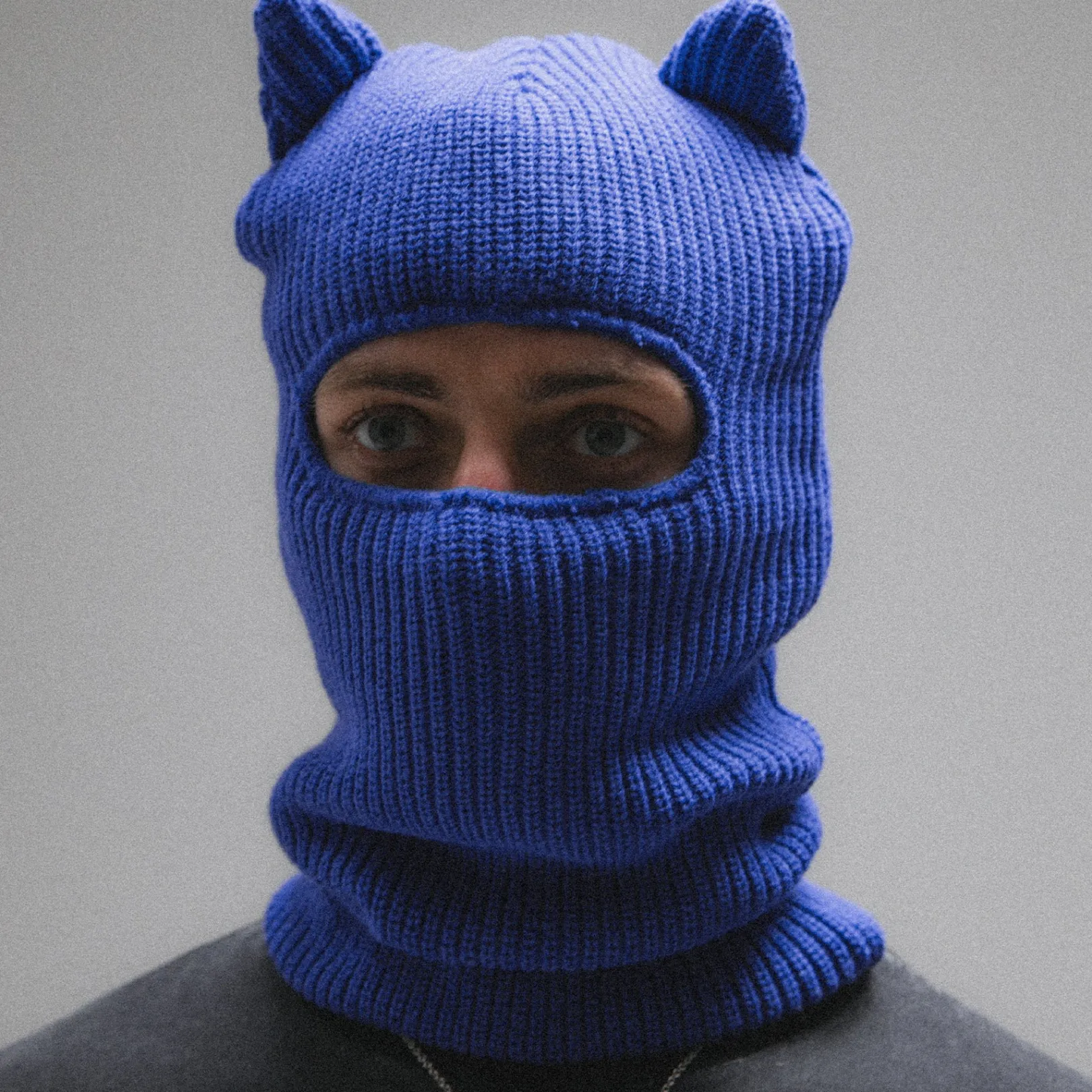 Kitty Ears Ski Mask (Royal Blue)<Ripndip Store