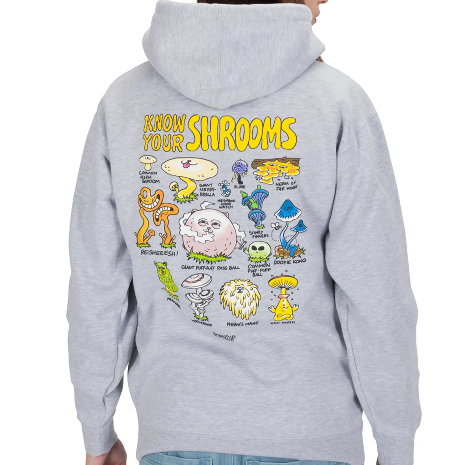 Know Ur Shrooms Hoodie (Ash Heather)<Ripndip Clearance