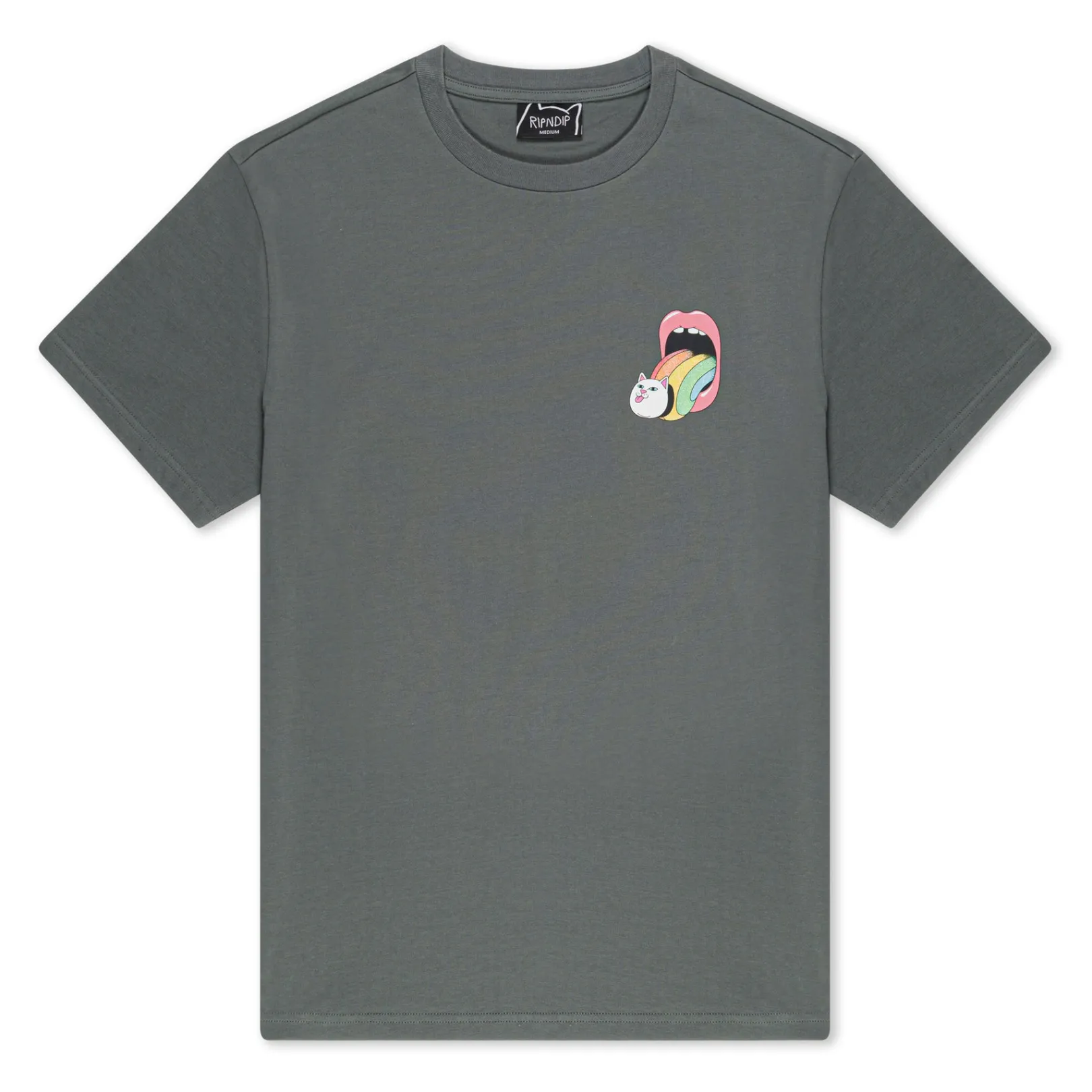 Lick Me Tee (Charcoal) 7.5oz<Ripndip Store