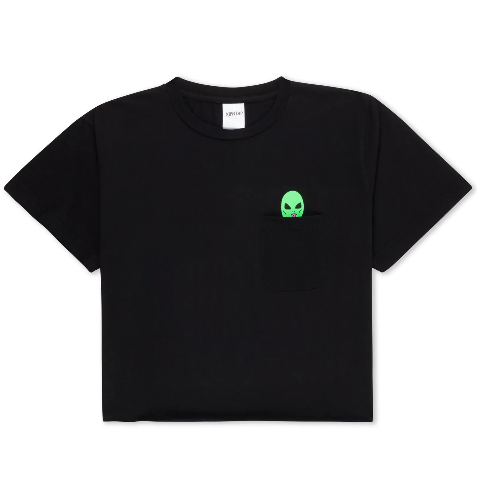 Lord Alien Cropped Pocket Tee (Black)<Ripndip New