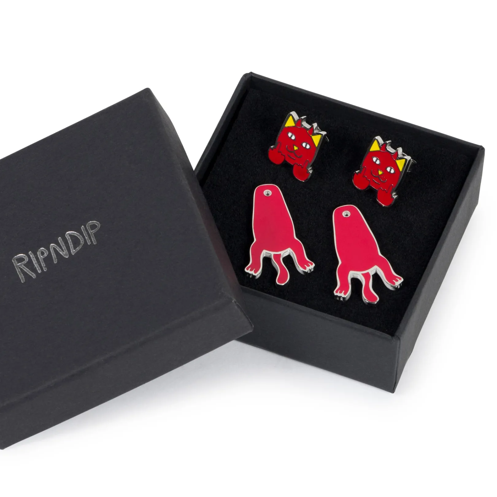 Lord Devil Earrings (Red)<Ripndip Cheap