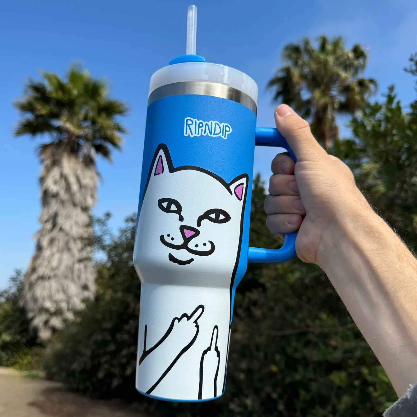 Lord Nermal Big Ol Cup Tumbler (Blue)<Ripndip Best Sale