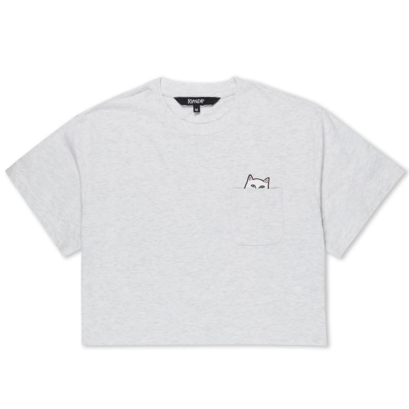 Lord Nermal Cropped Baby Pocket Tee (Ash Heather)<Ripndip Flash Sale