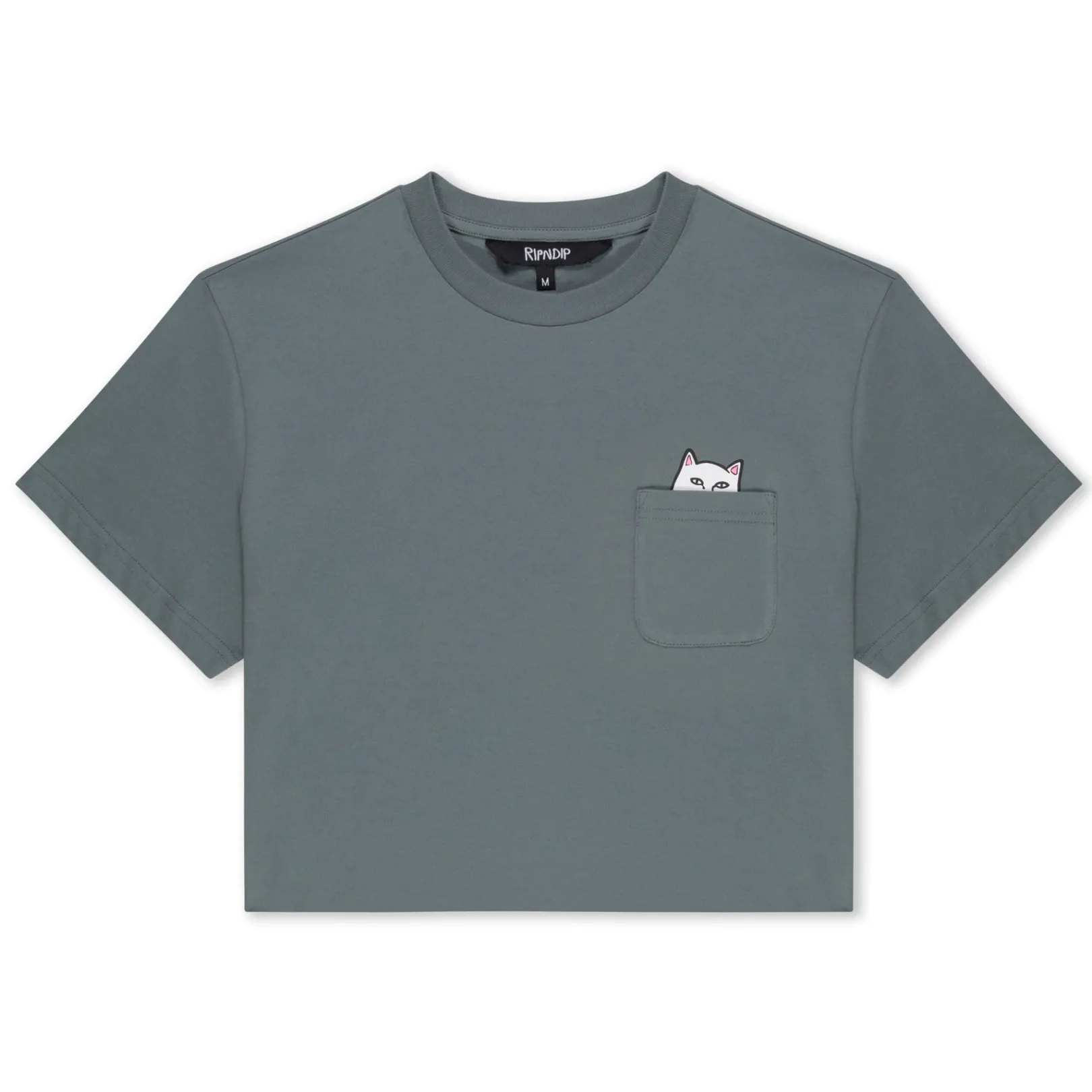 Lord Nermal Cropped Baby Pocket Tee (Charcoal)<Ripndip Cheap