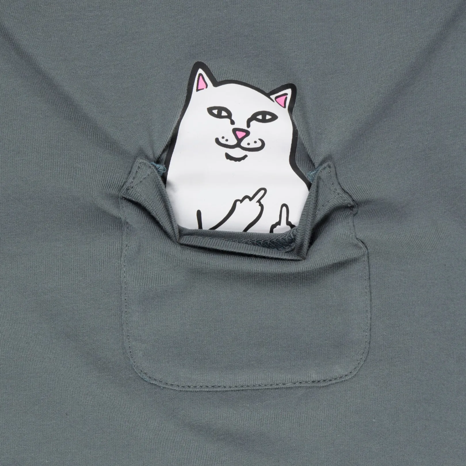 Lord Nermal Cropped Baby Pocket Tee (Charcoal)<Ripndip Cheap