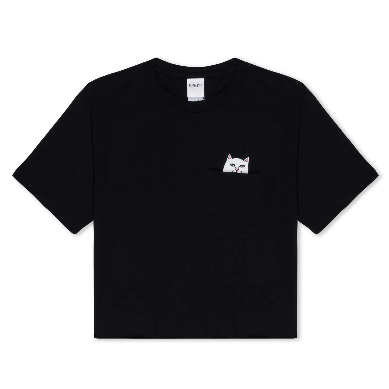 Lord Nermal Cropped Pocket Tee (Black)<Ripndip Flash Sale