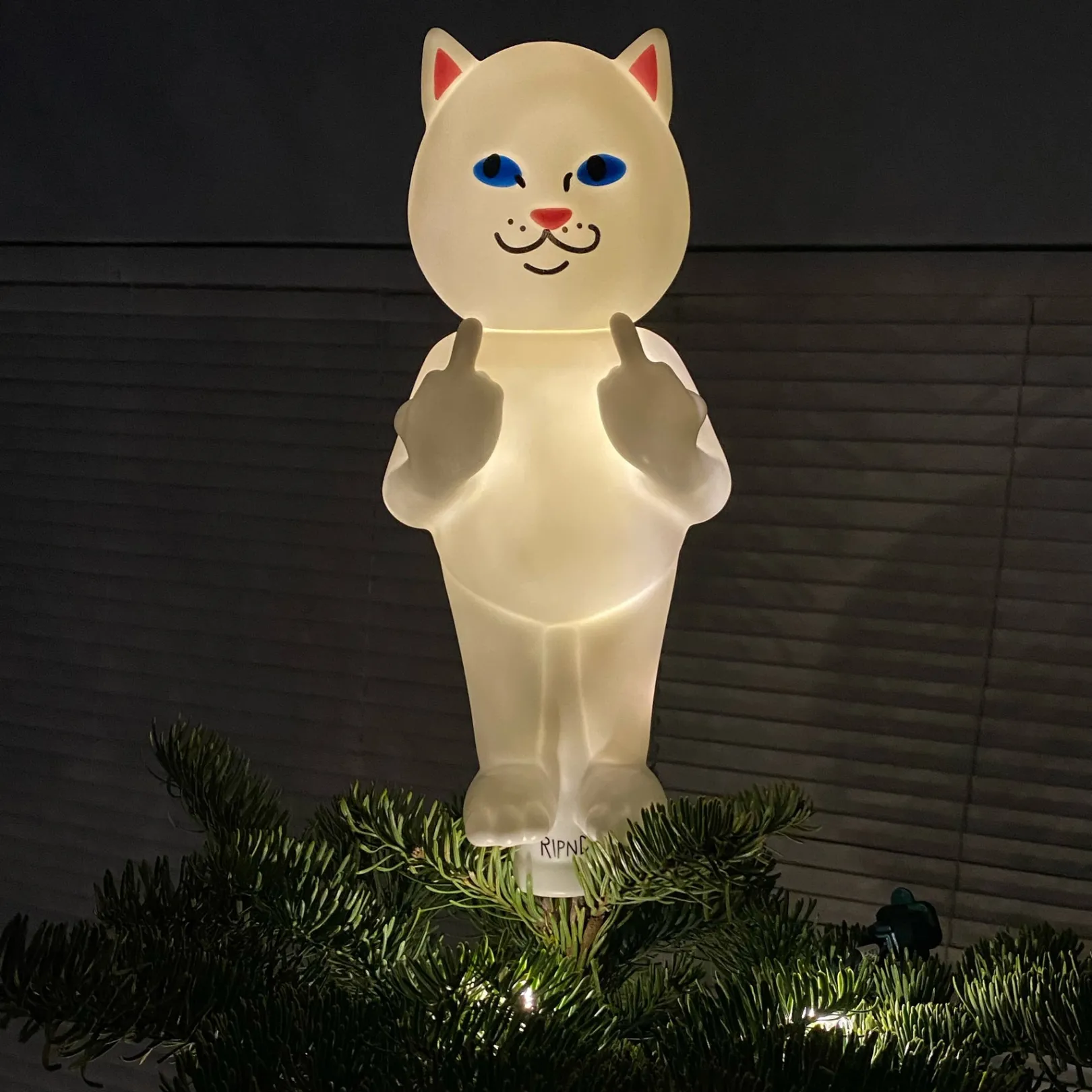 Lord Nermal Light Up Tree Topper (White)<Ripndip Clearance