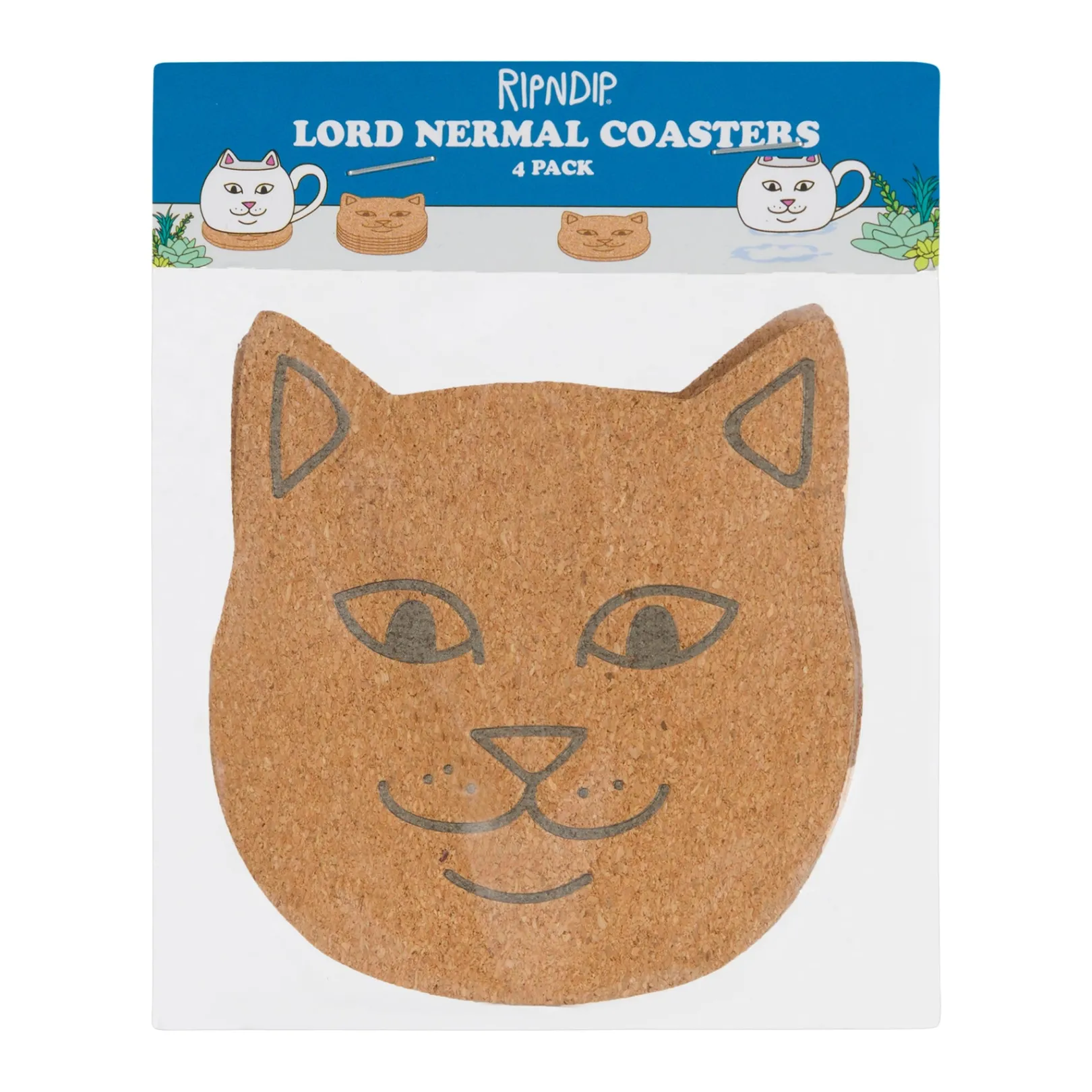 Lord Nermal 4pc Coaster Set (White)<Ripndip Discount