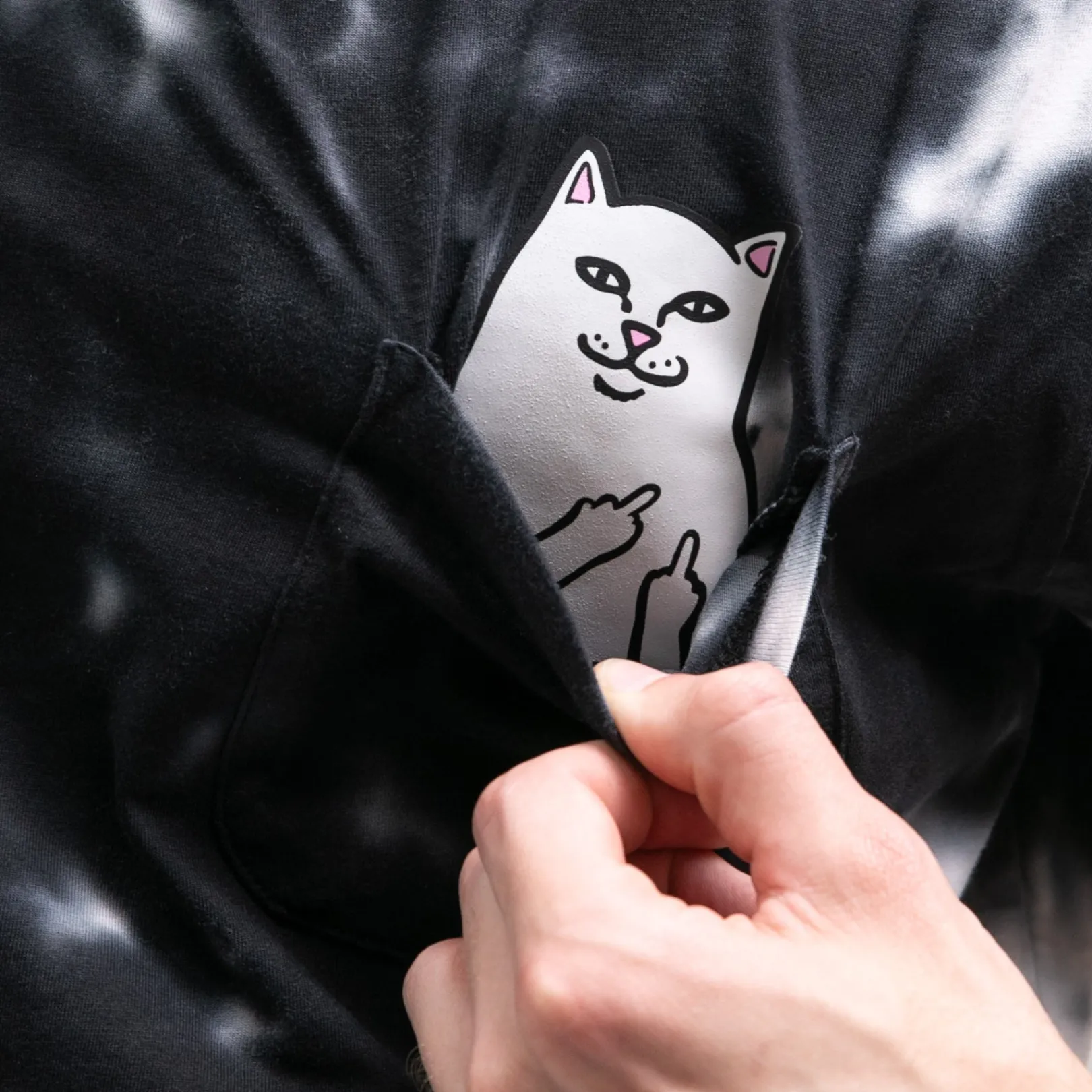 Lord Nermal Pocket Tee (Black Lightning Wash)<Ripndip Hot