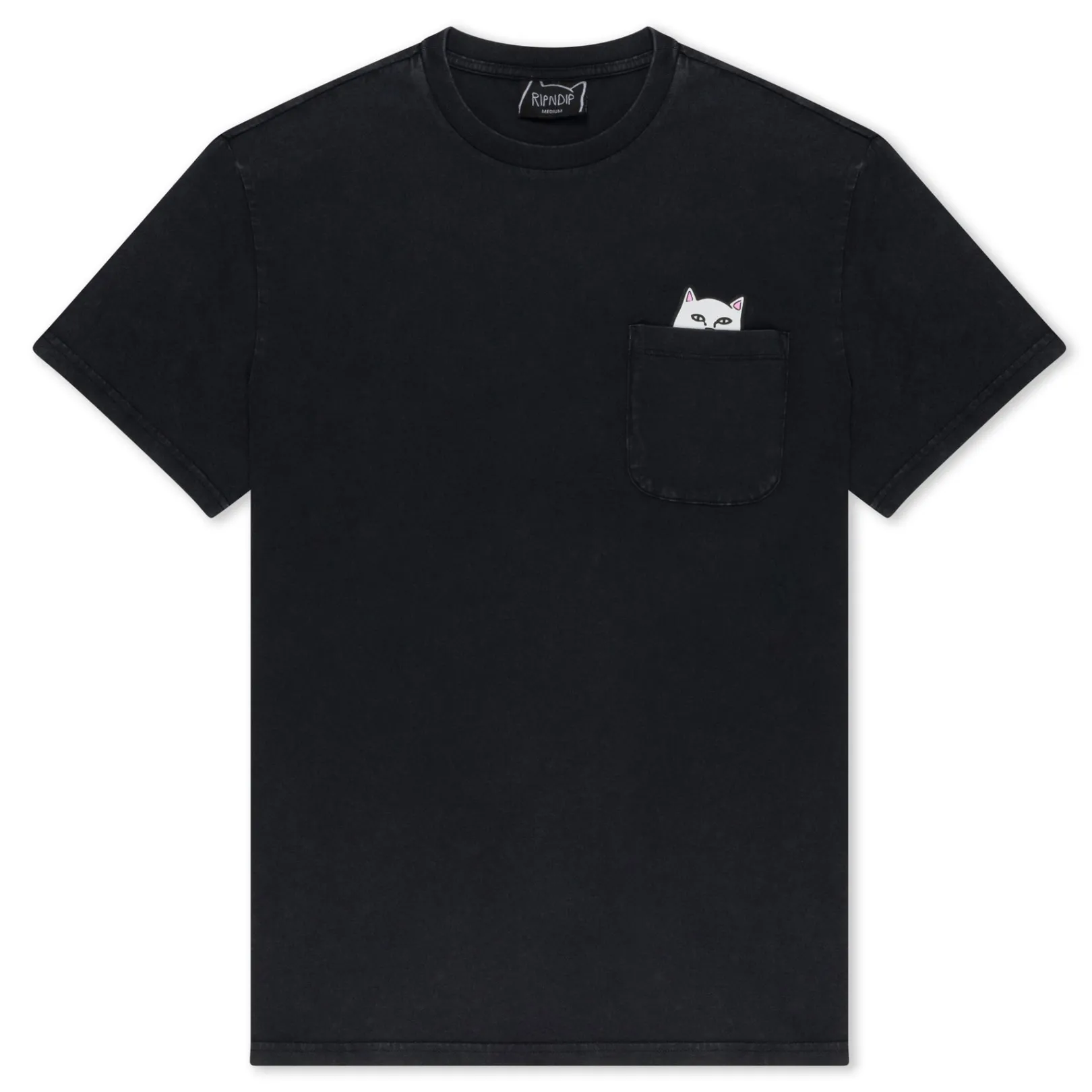 Lord Nermal Pocket tee (Black Mineral Wash)<Ripndip Fashion