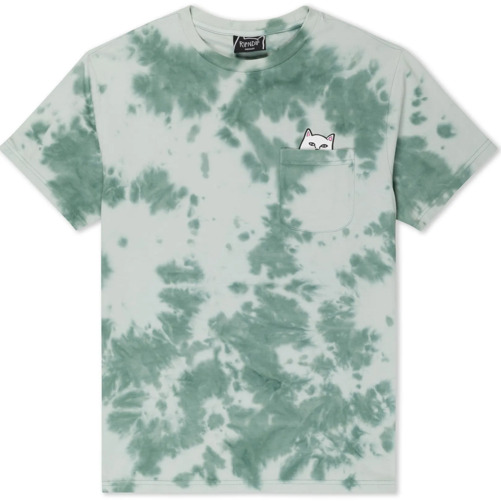 Lord Nermal Pocket Tee (Olive Green Tie Dye)<Ripndip Best