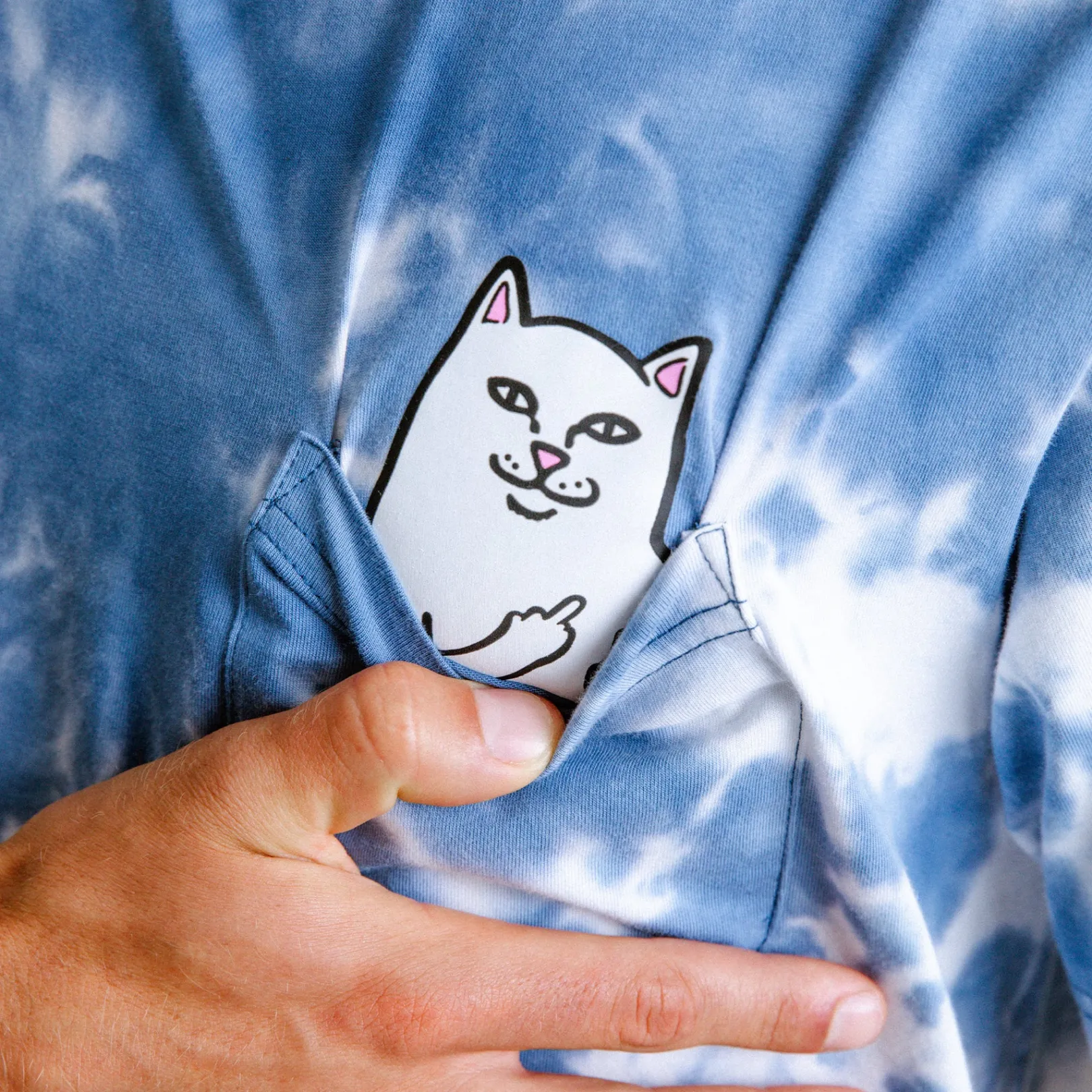 Lord Nermal Pocket Tee (Slate Lightning Wash)<Ripndip Fashion