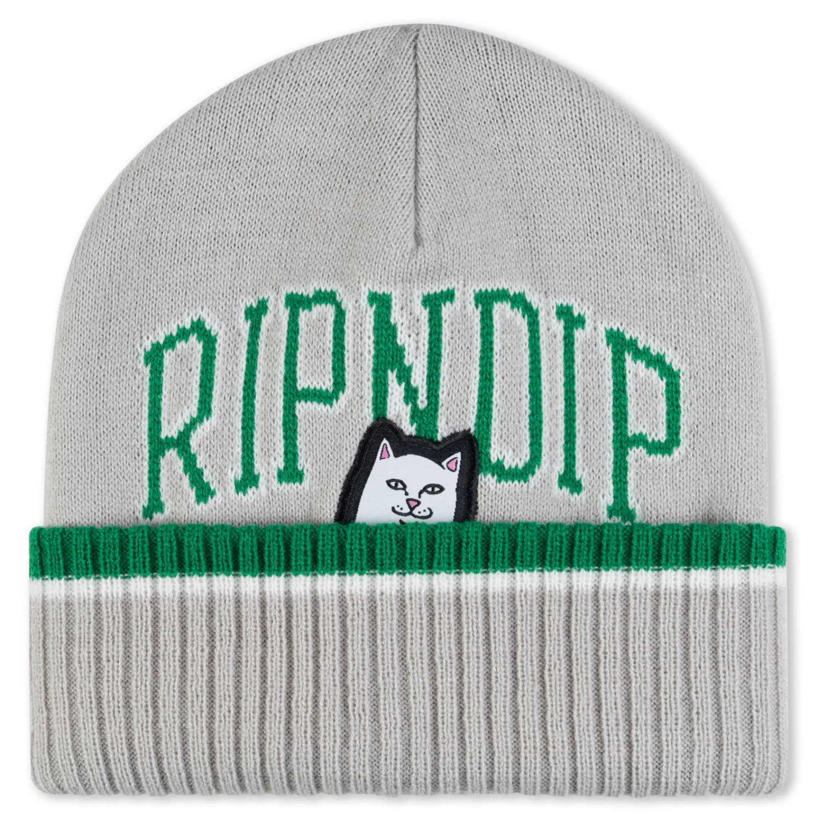 Lord Nermal Team Spirit Beanie (Green/Grey)<Ripndip Flash Sale