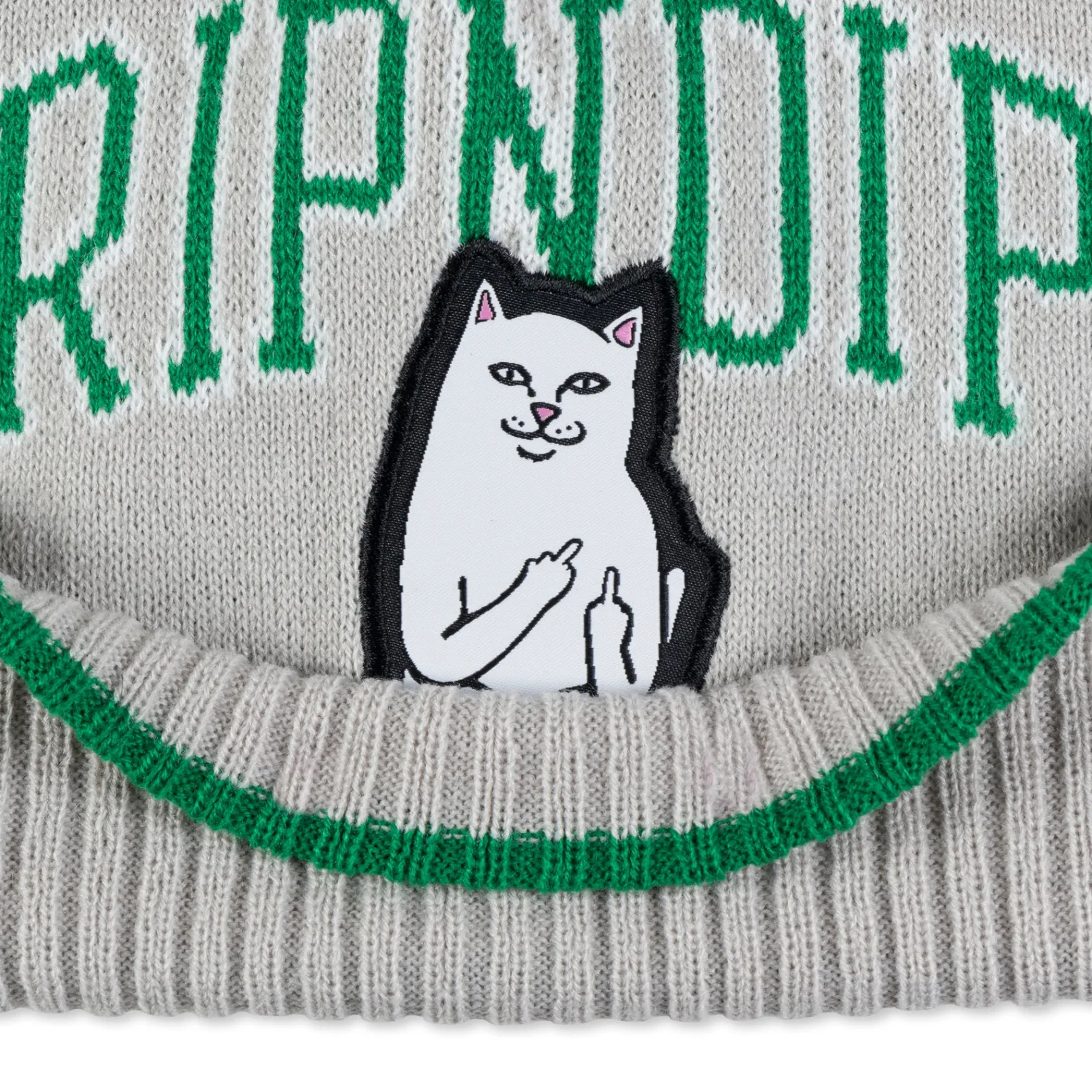 Lord Nermal Team Spirit Beanie (Green/Grey)<Ripndip Flash Sale