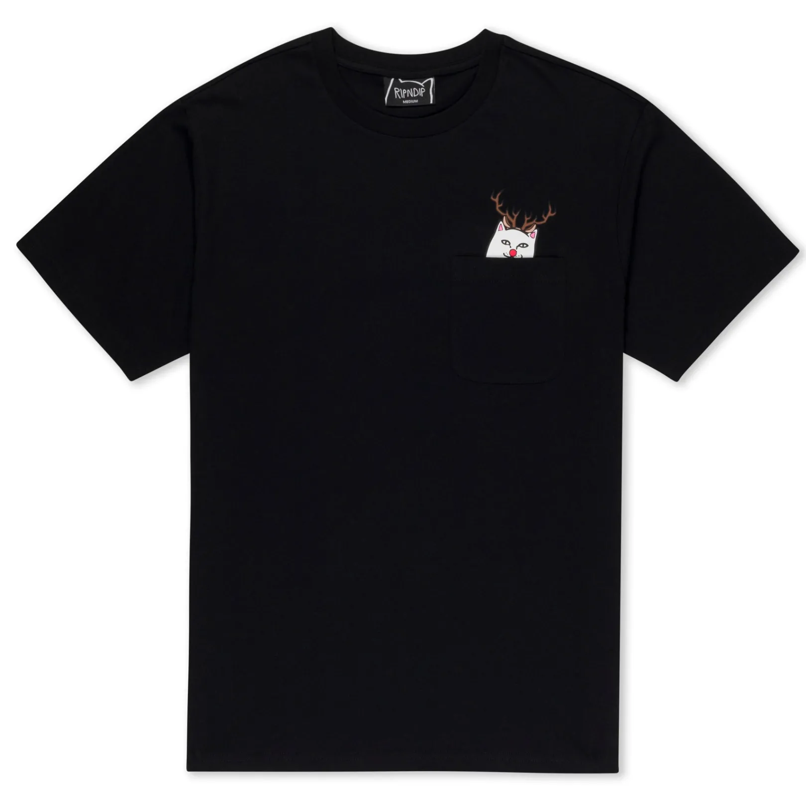 Lord Red Nose Pocket Tee (Black)<Ripndip Hot