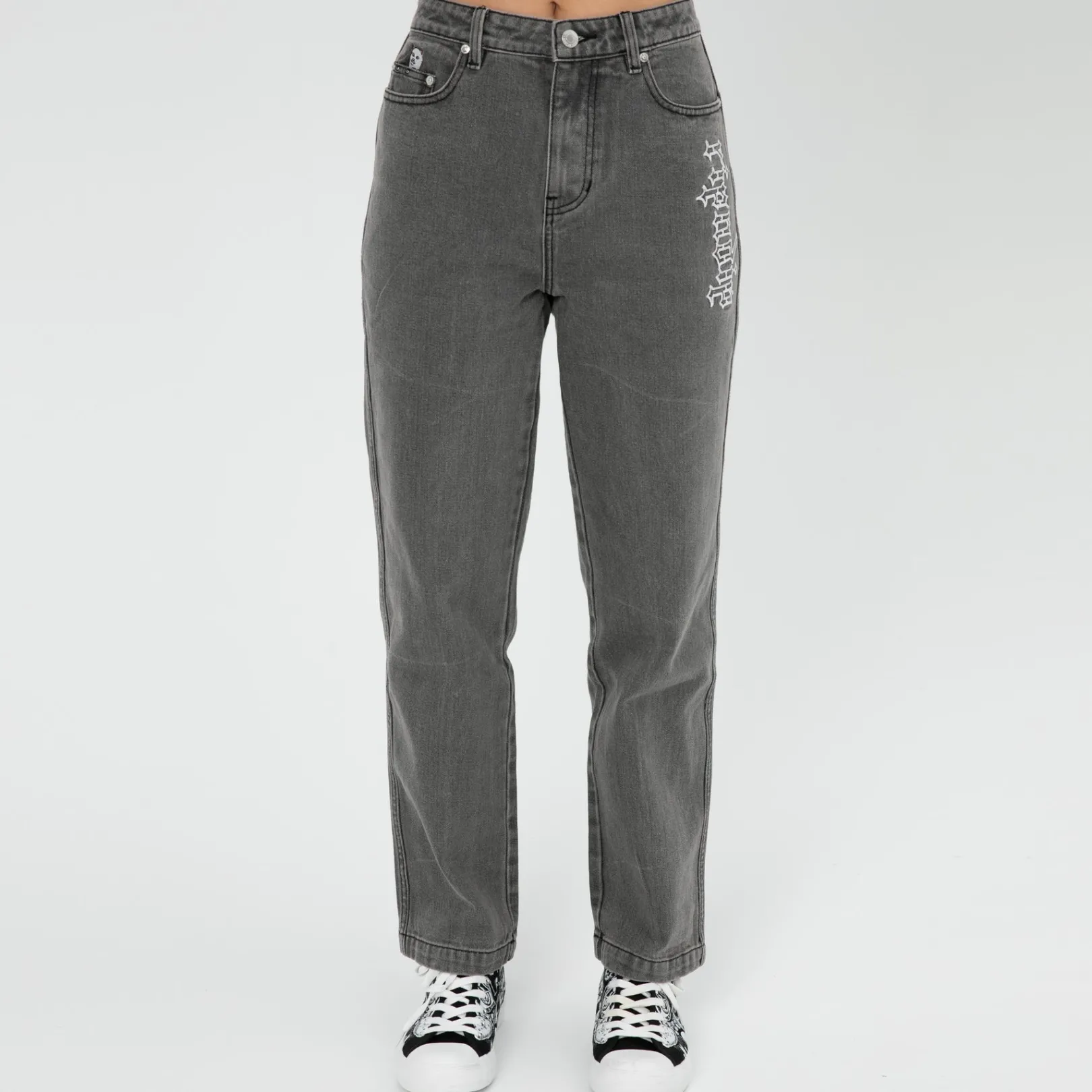 Los Feliz Denim Pants (Charcoal Stone Wash)<Ripndip Best Sale