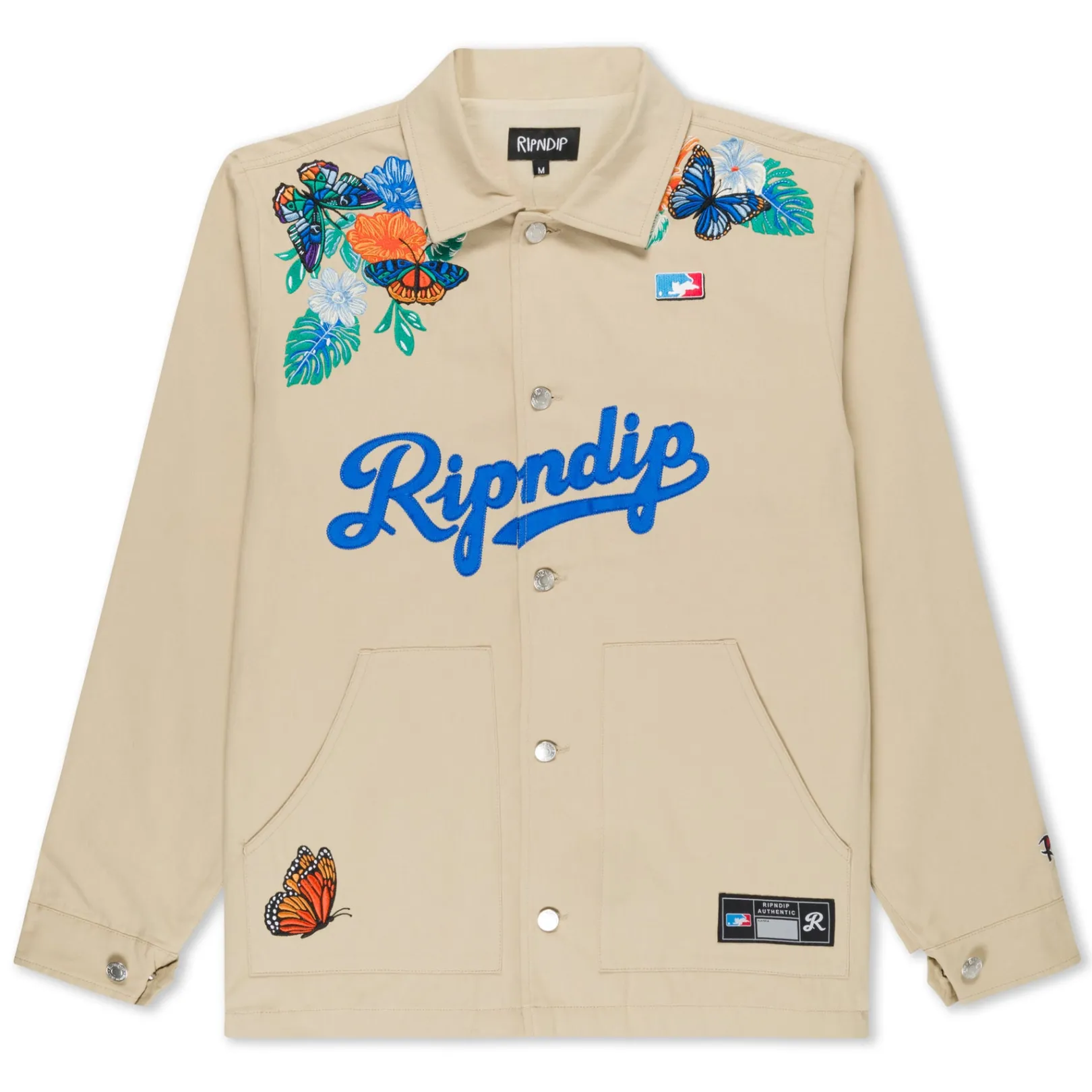 Los Canvas Button Down Jacket (Khaki)<Ripndip Fashion