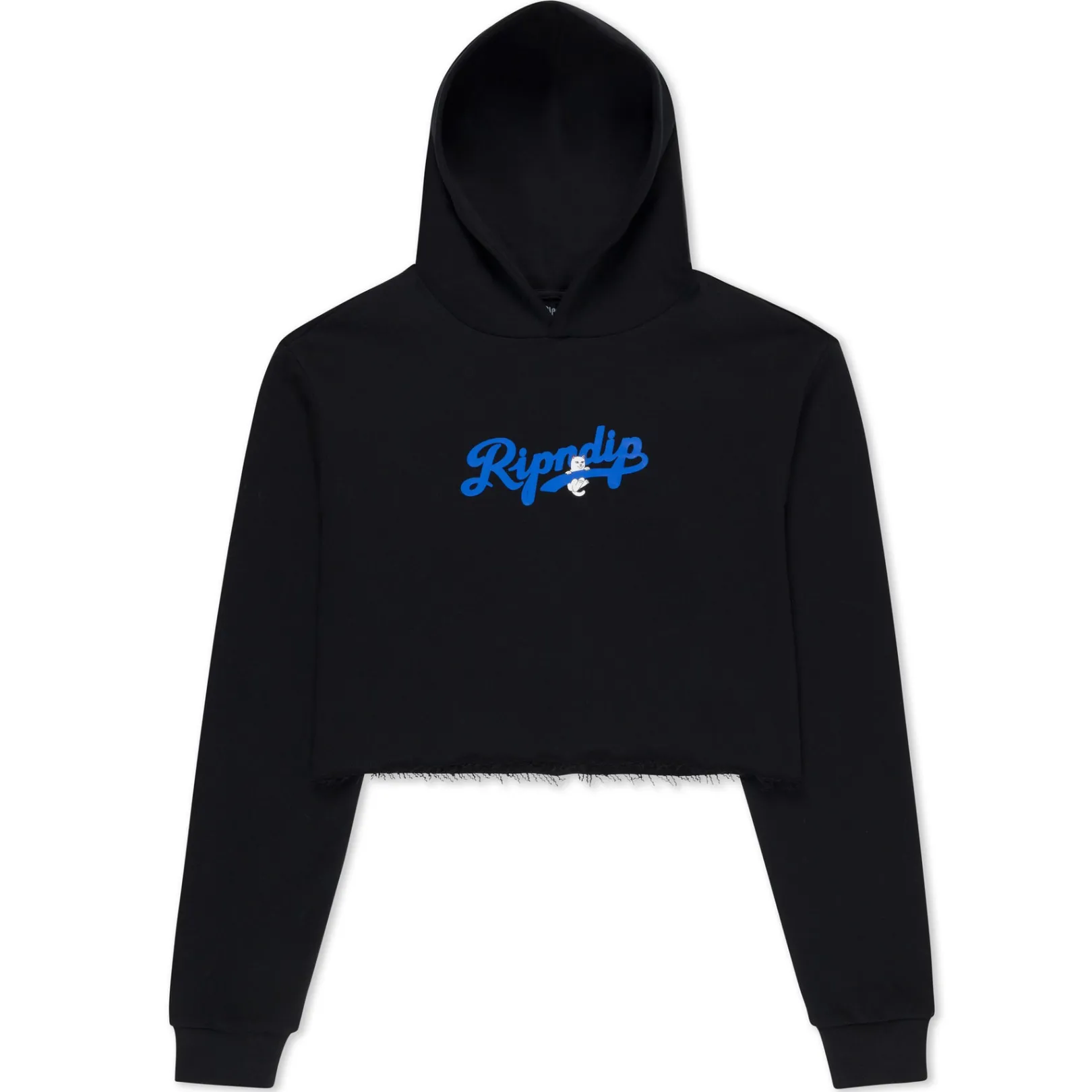 Los Cropped Hoodie (Black)<Ripndip Best