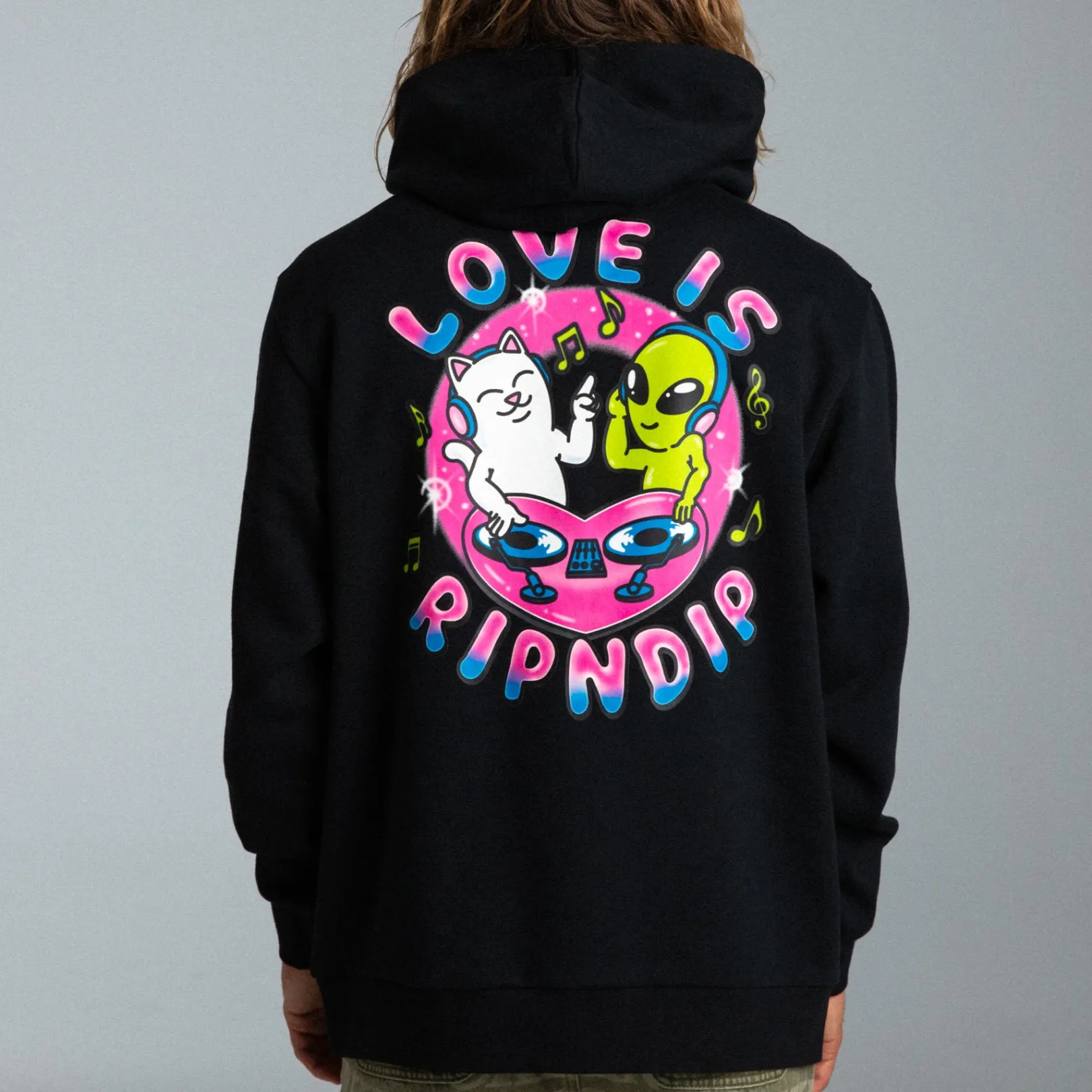 Love Is Hoodie (Black)<Ripndip Online