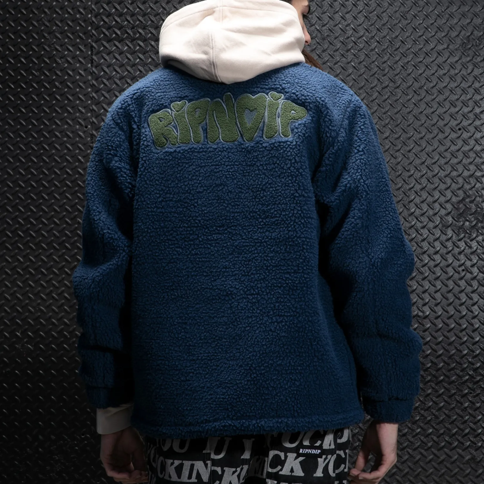 Love N Dip Sherpa Jacket (Navy)<Ripndip Online