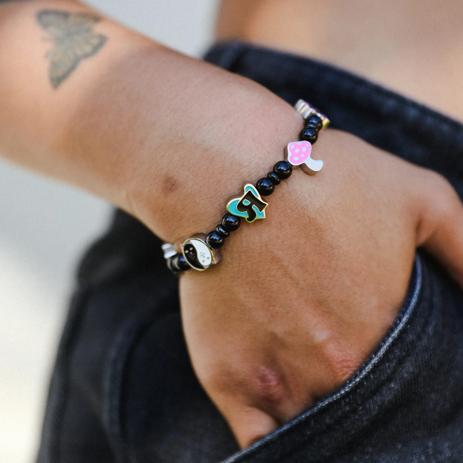 Lucky Charms Bracelet (Black)<Ripndip Clearance