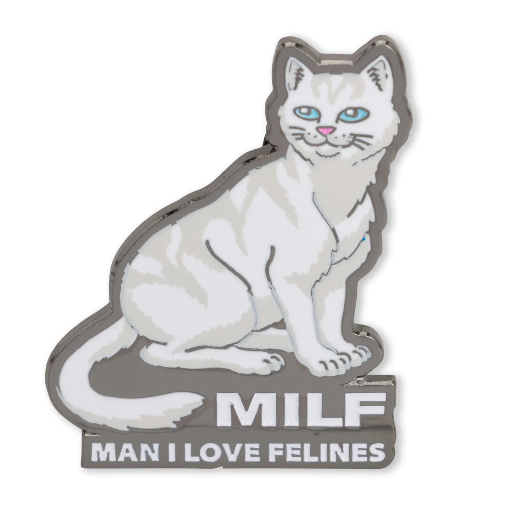 Man I Love Felines Pin (Multi)<Ripndip Discount