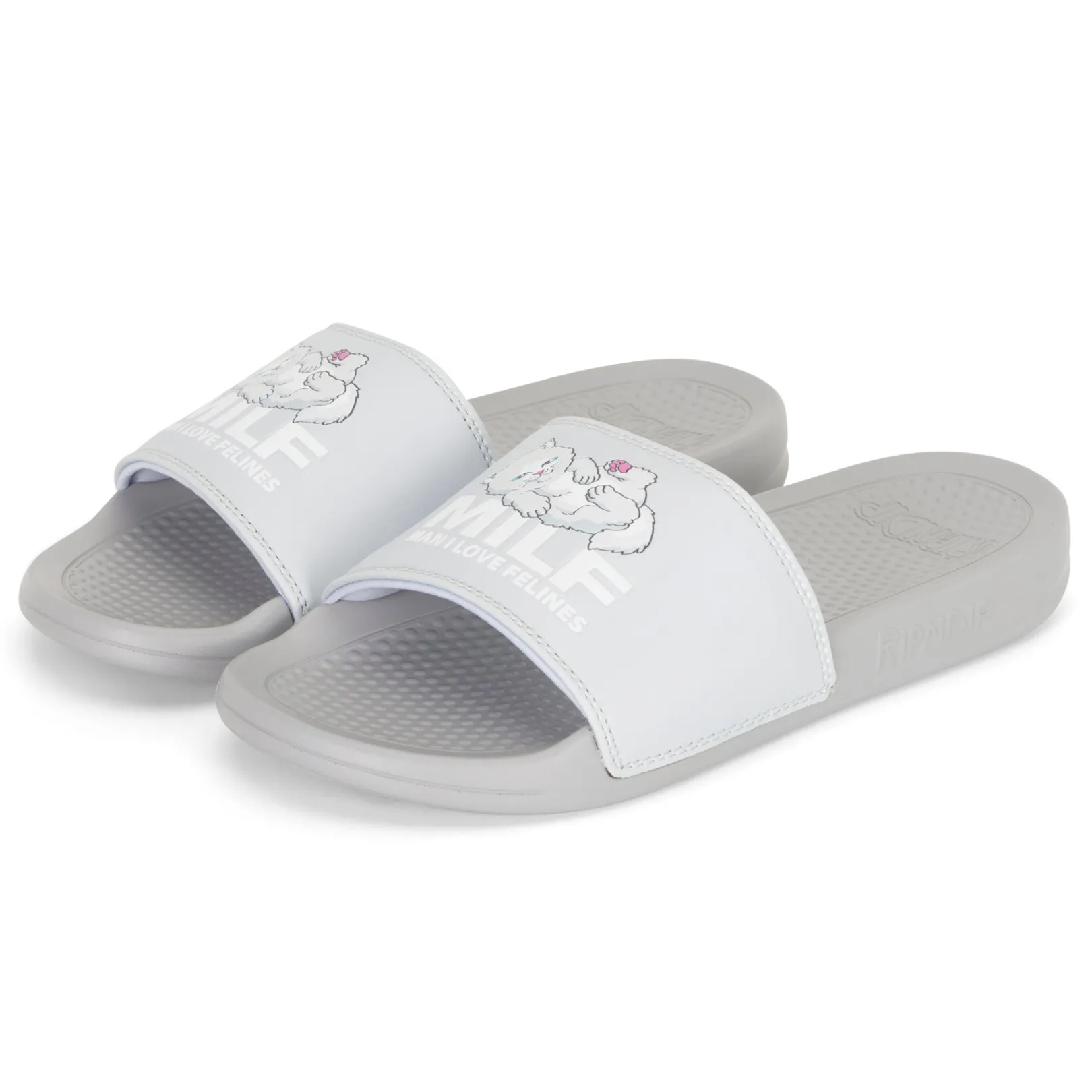 Man I Love Felines Slides (Grey)<Ripndip Best