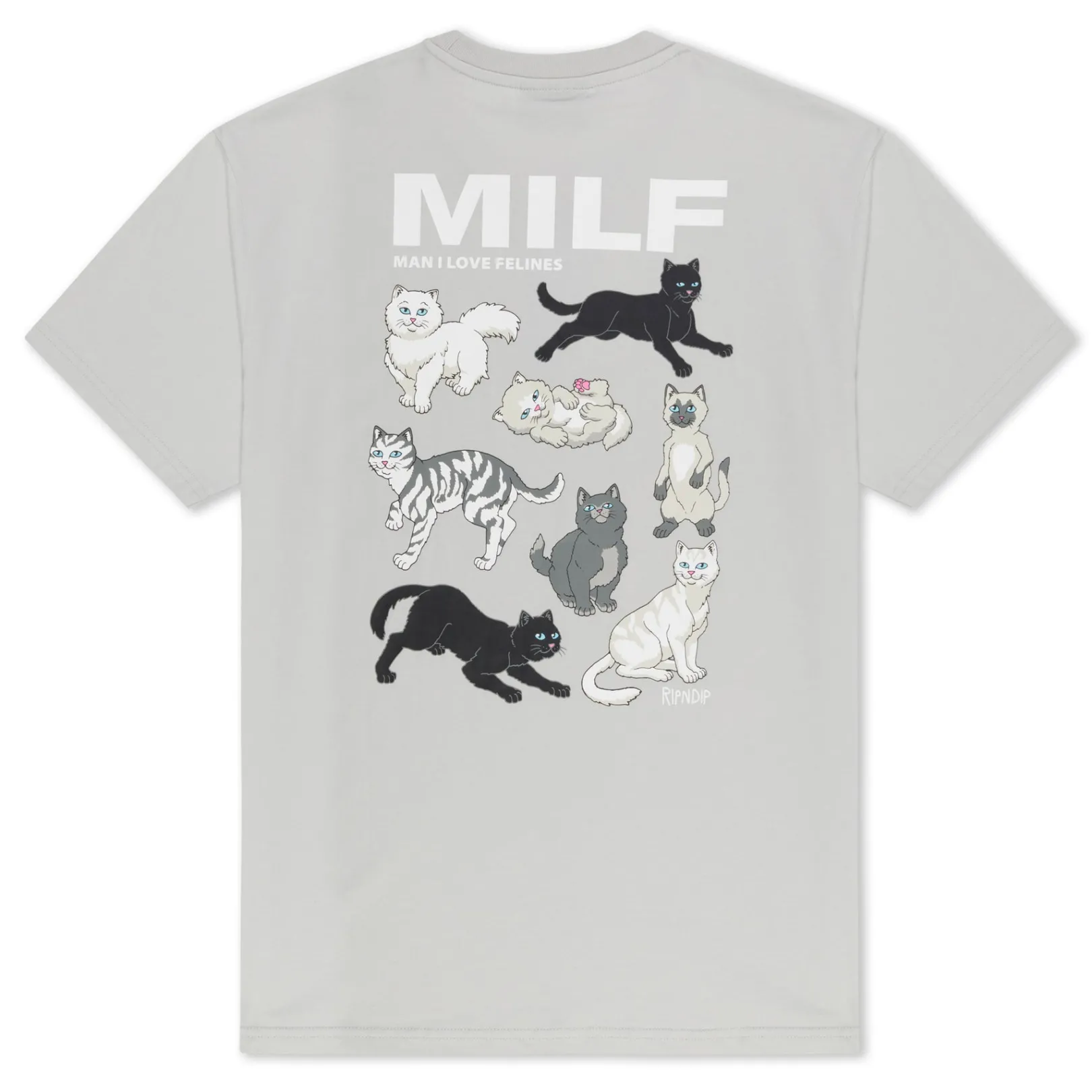 Man I Love Felines Tee (Grey)<Ripndip Flash Sale