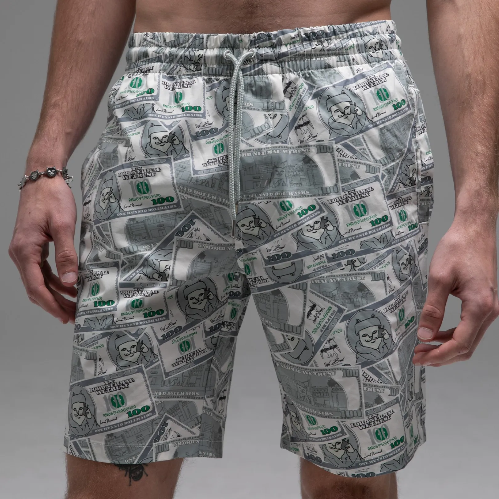 Moneybag Swim Shorts (Olive)<Ripndip Best Sale