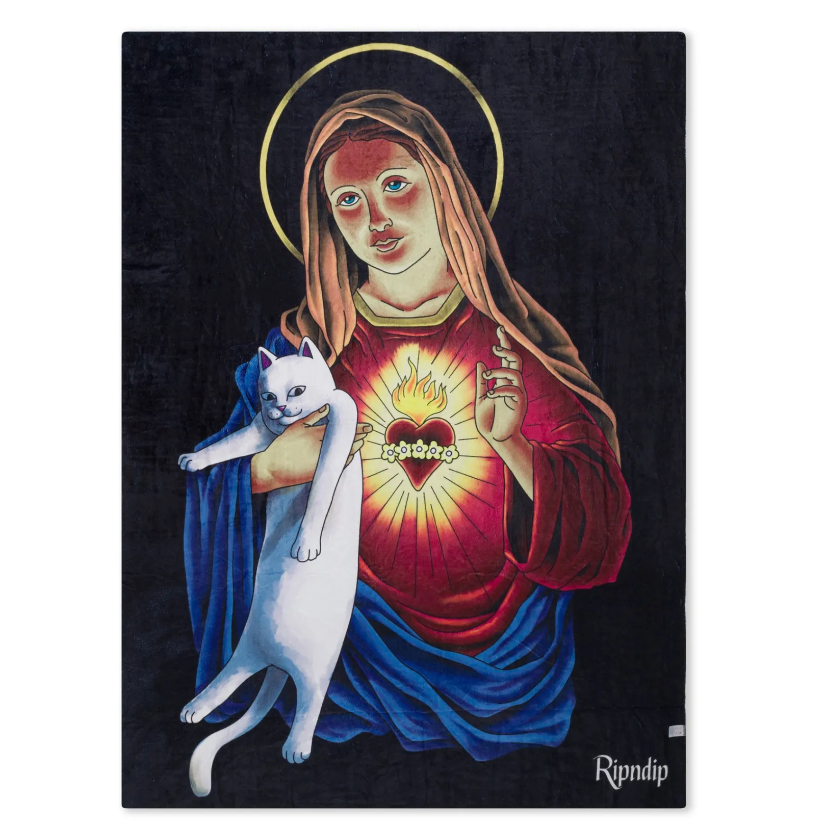 Mother Mary Blanket (Black)<Ripndip Hot