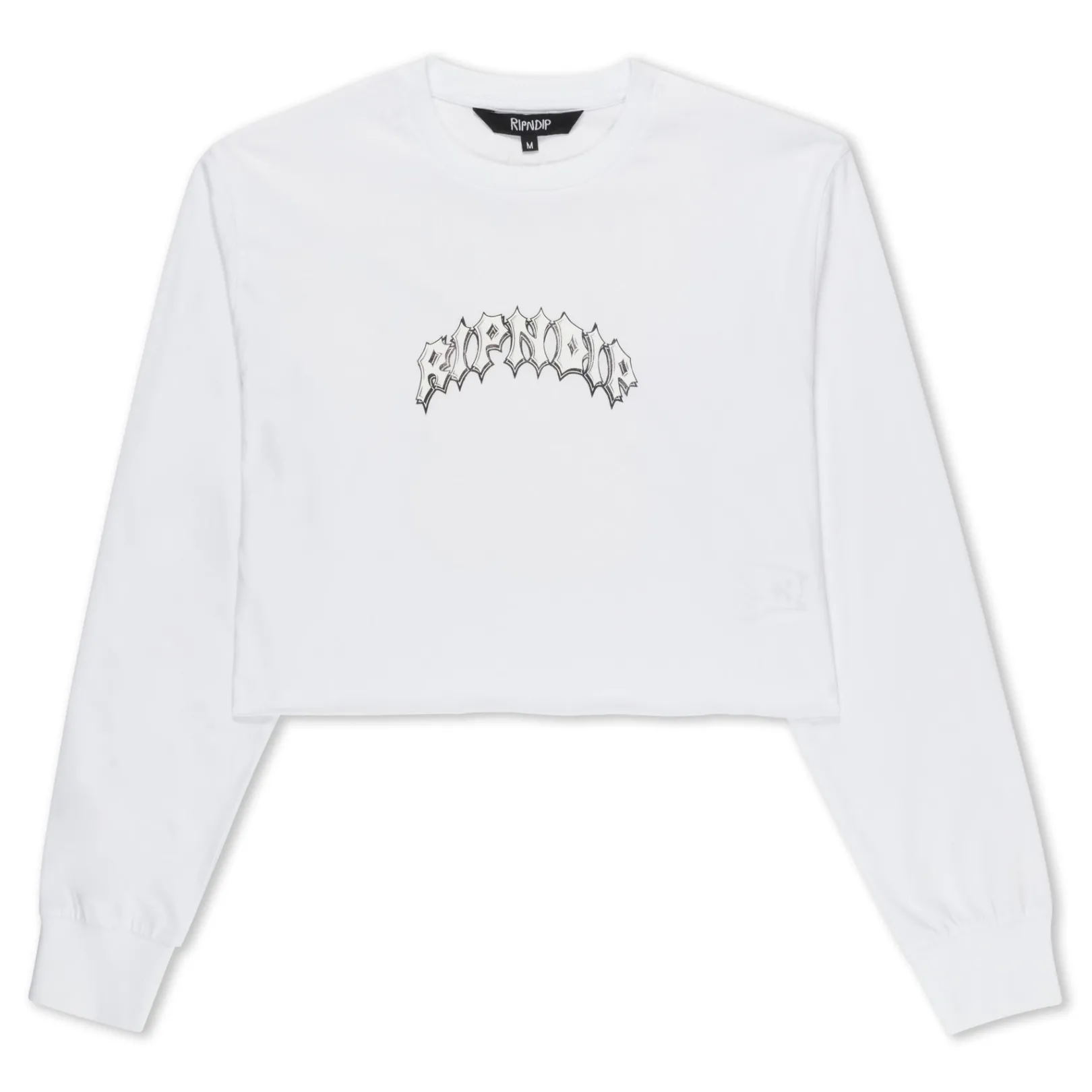 Mother Nerm Cropped Long Sleeve (White)<Ripndip Best