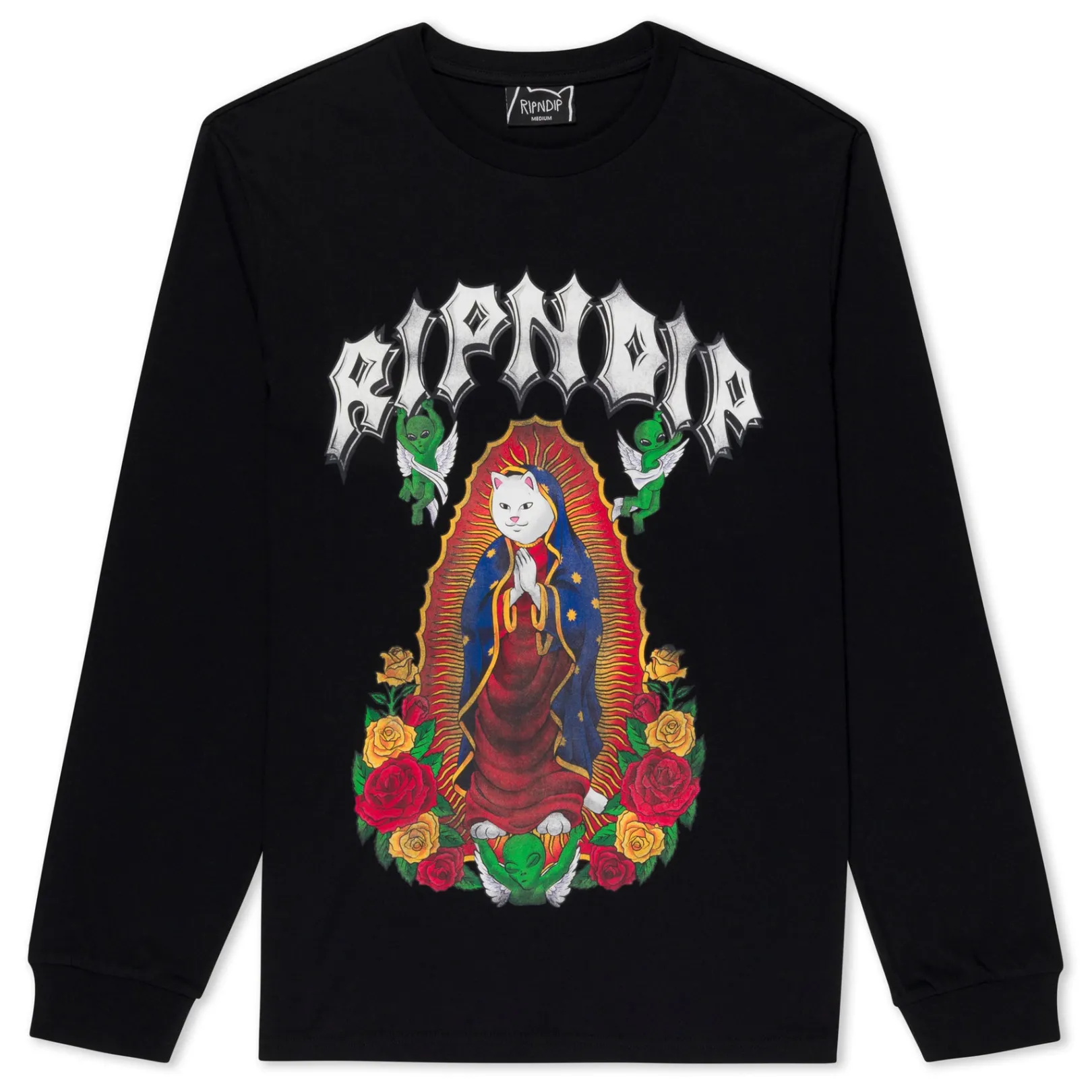 Mother Nerm Long Sleeve (Black)<Ripndip Clearance