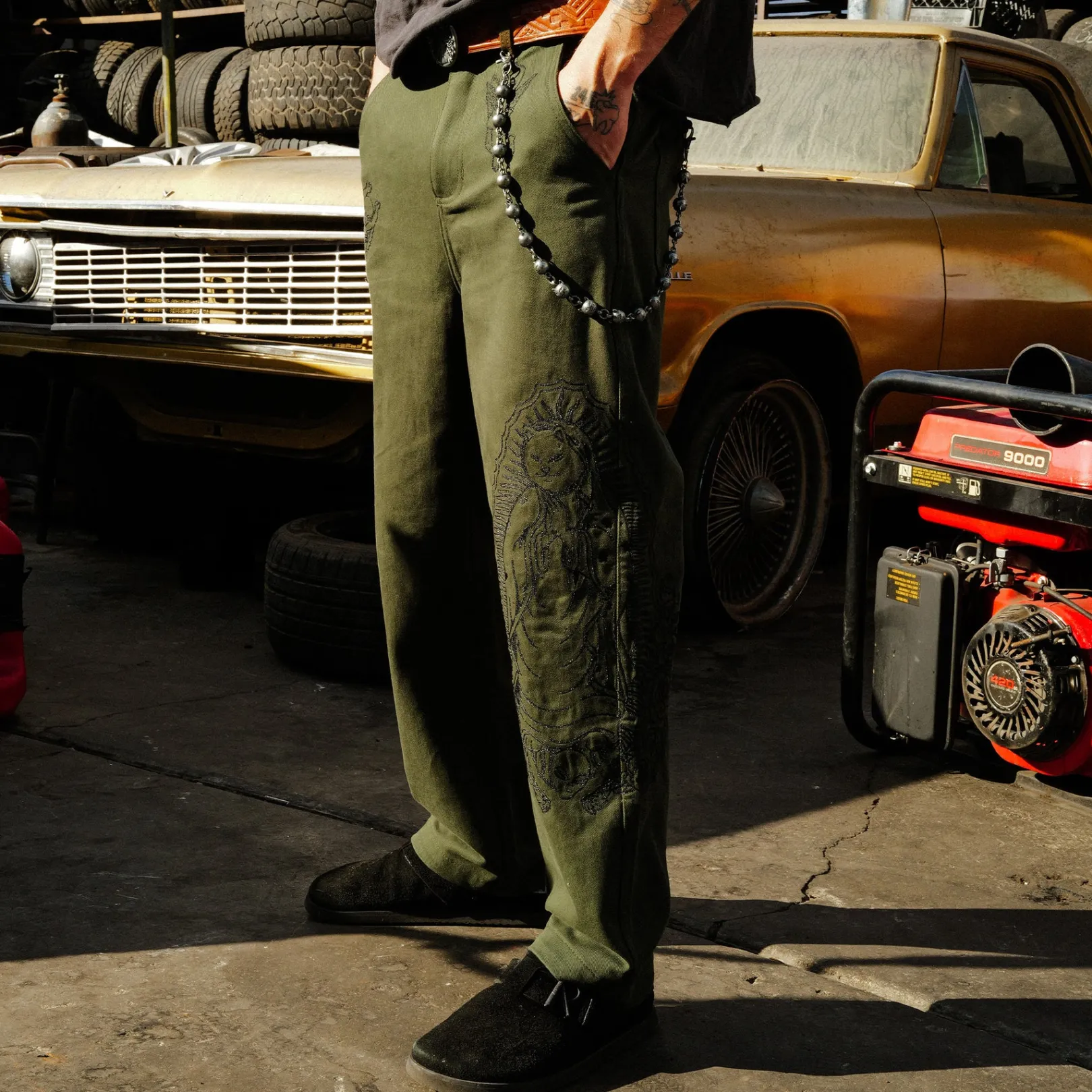 Mother Nerm Twill Pants (Dark Olive)<Ripndip Hot