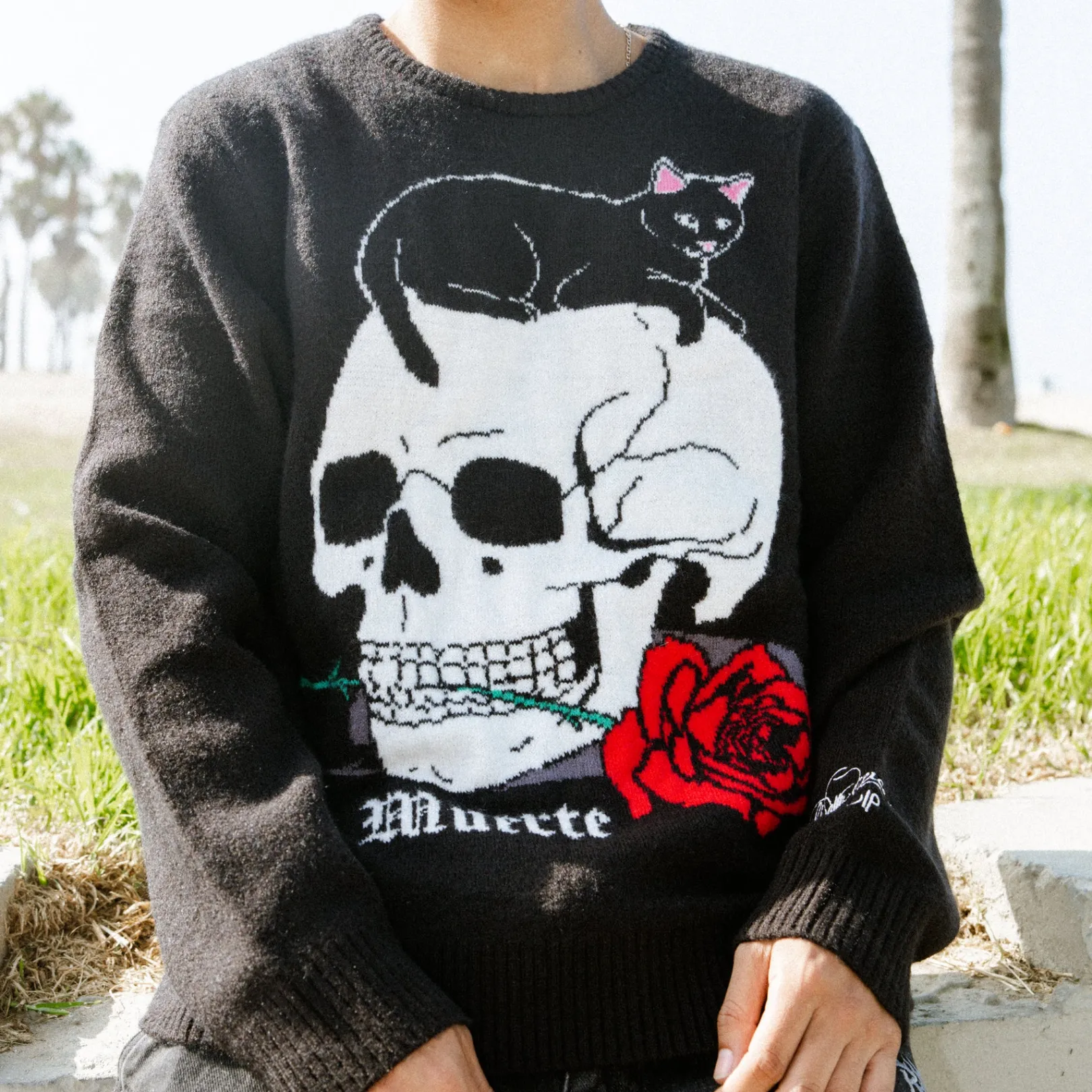 Muerte Knit Sweater (Black)<Ripndip Cheap