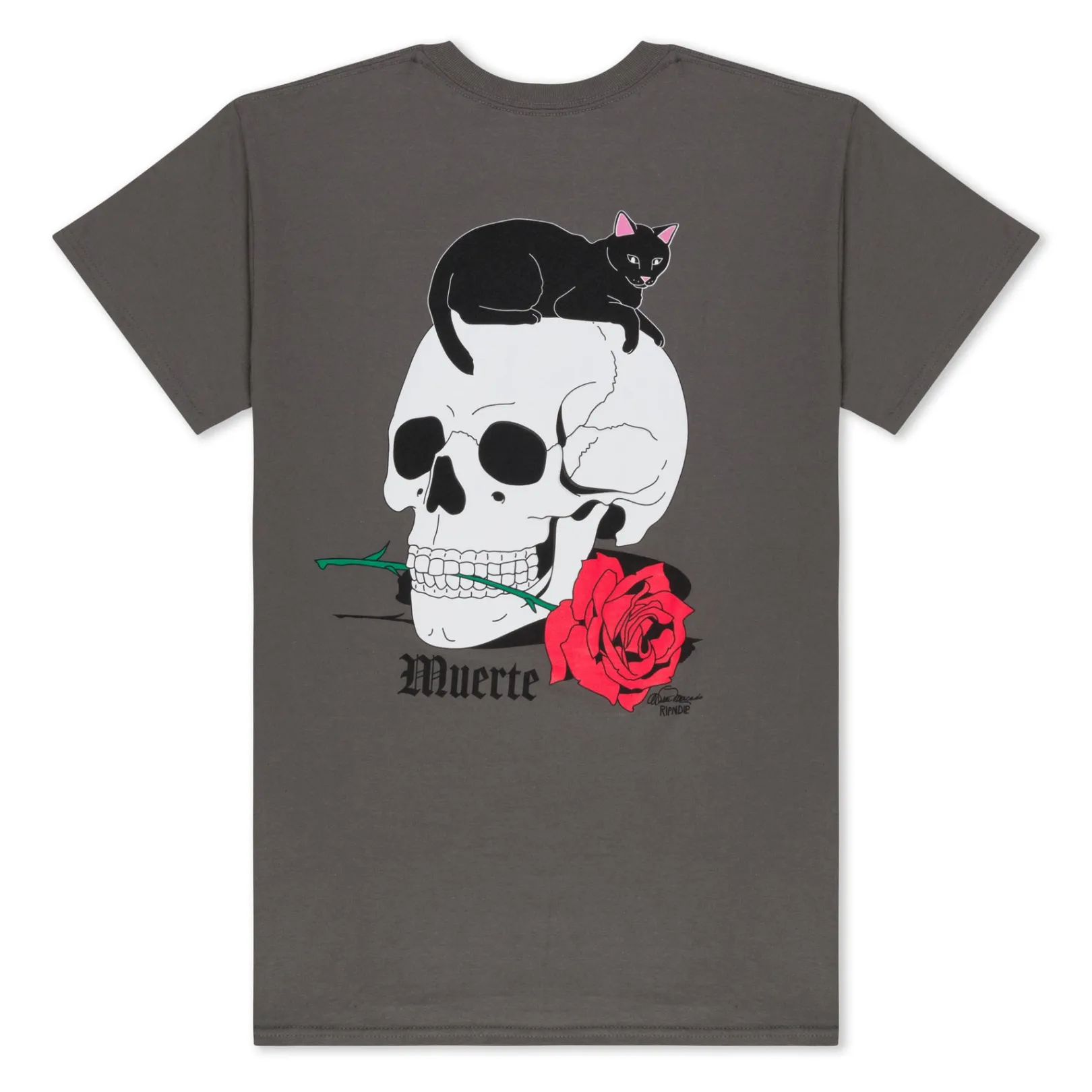 Muerte Tee (Charcoal)<Ripndip Hot