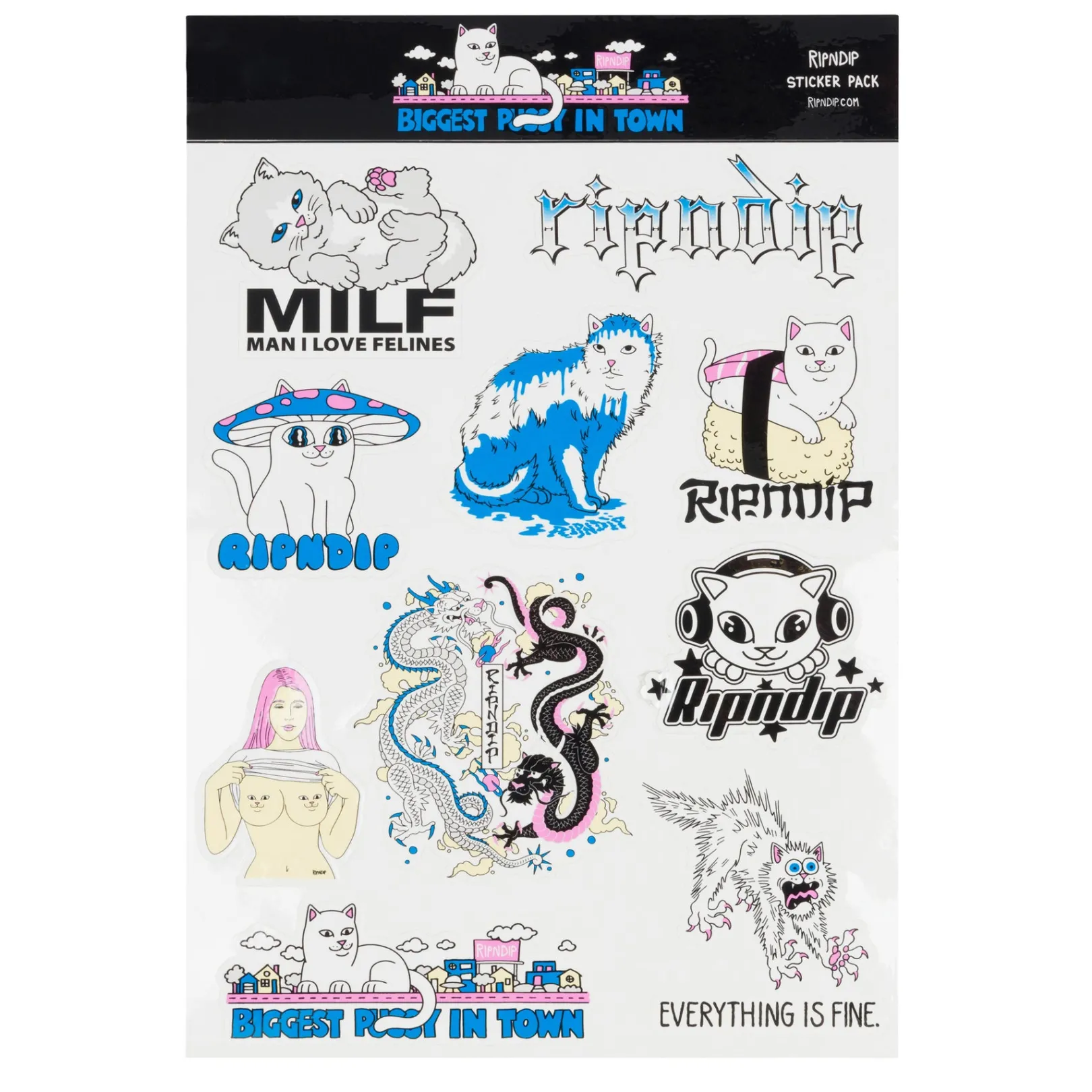 My Neighborhood Sticker Sheet (Multi)<Ripndip New