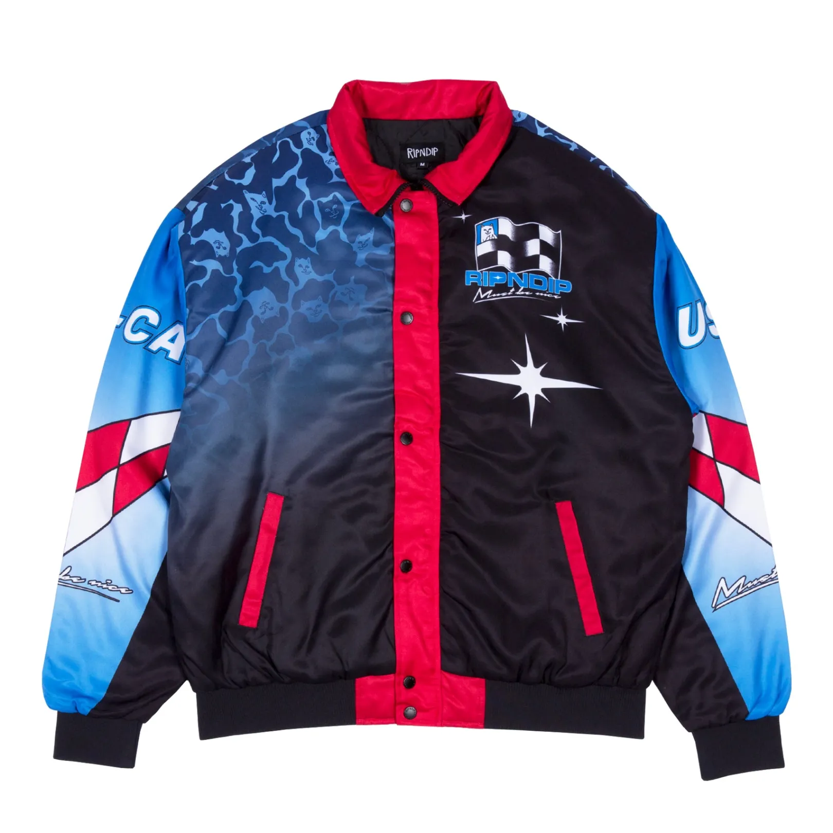 Nascar Nerm Puffy Racing Jacket (Multi)<Ripndip Cheap