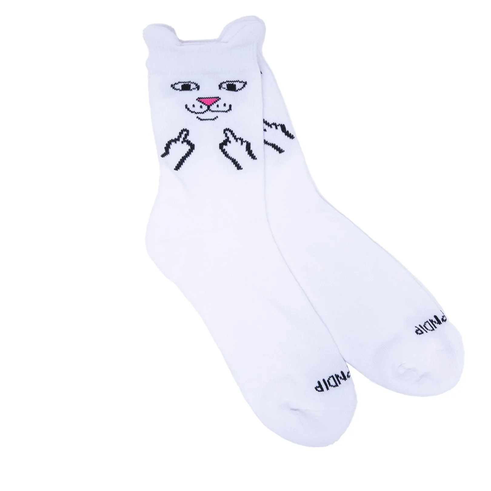 Nerm Face Mid Socks (White)<Ripndip Shop