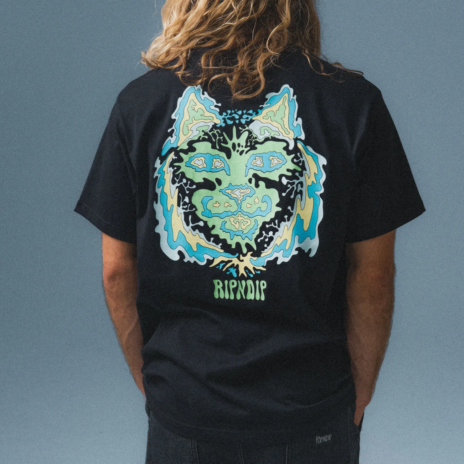 Nerm Wave Tee  (Black)<Ripndip Flash Sale