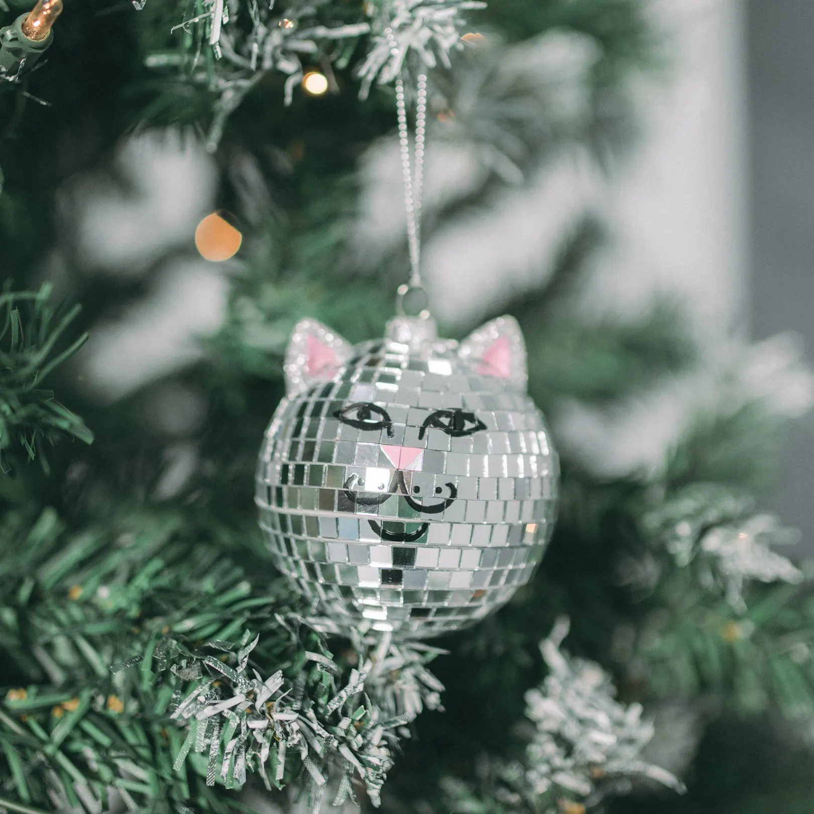 Nermal Disco Ornament  (Silver)<Ripndip New