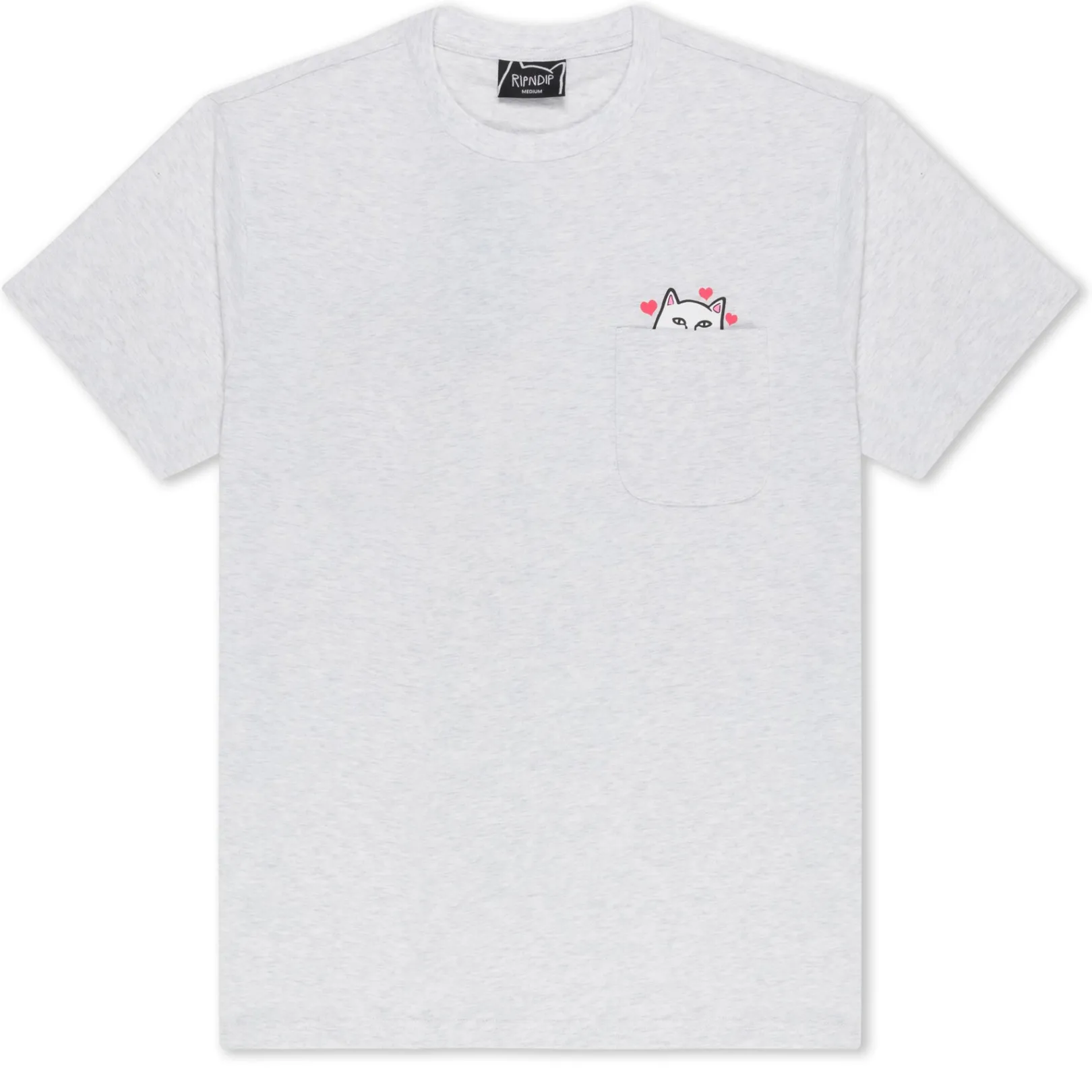 Nermal Loves Pocket Tee (Ash Heather)<Ripndip Fashion