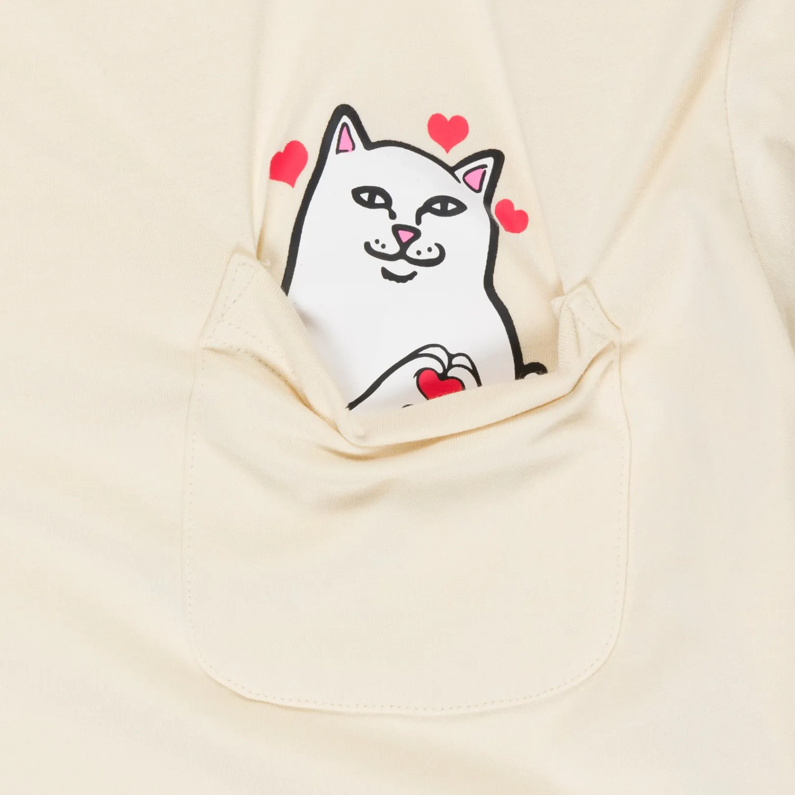 Nermal Loves Pocket Tee (Natural)<Ripndip Outlet