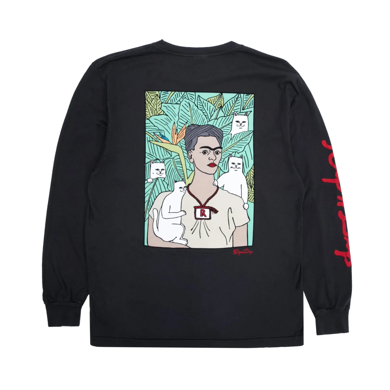 Nermal Portrait L/S (Vintage Black)<Ripndip Best