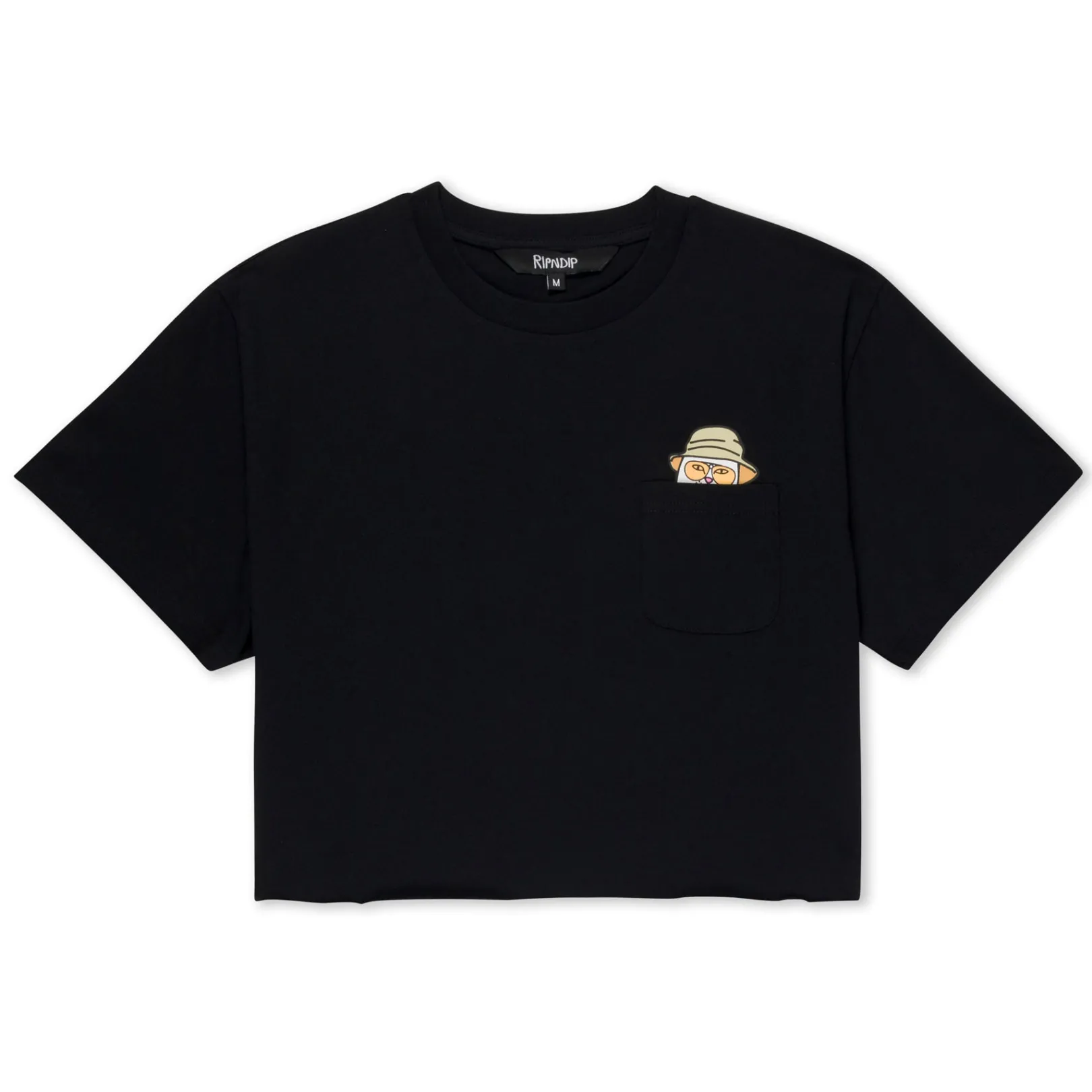 Nermal S Thompson Cropped Baby Pocket Tee (Black)<Ripndip Outlet