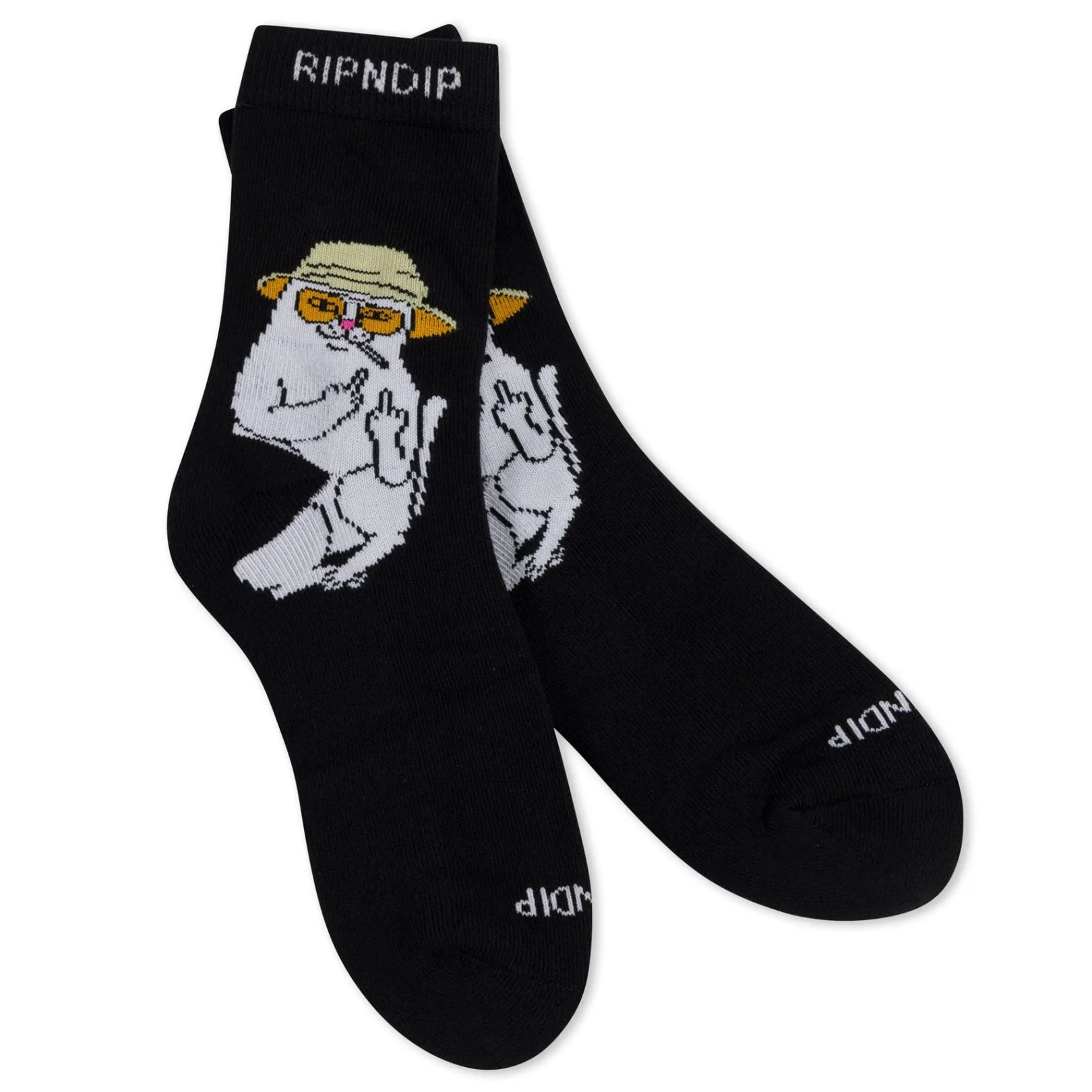 Nermal S Thompson Mid Socks (Black)<Ripndip Shop