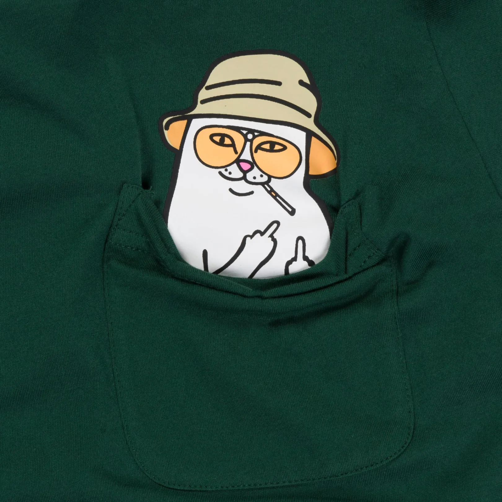 Nermal S Thompson Pocket Tee (Hunter Green)<Ripndip Outlet